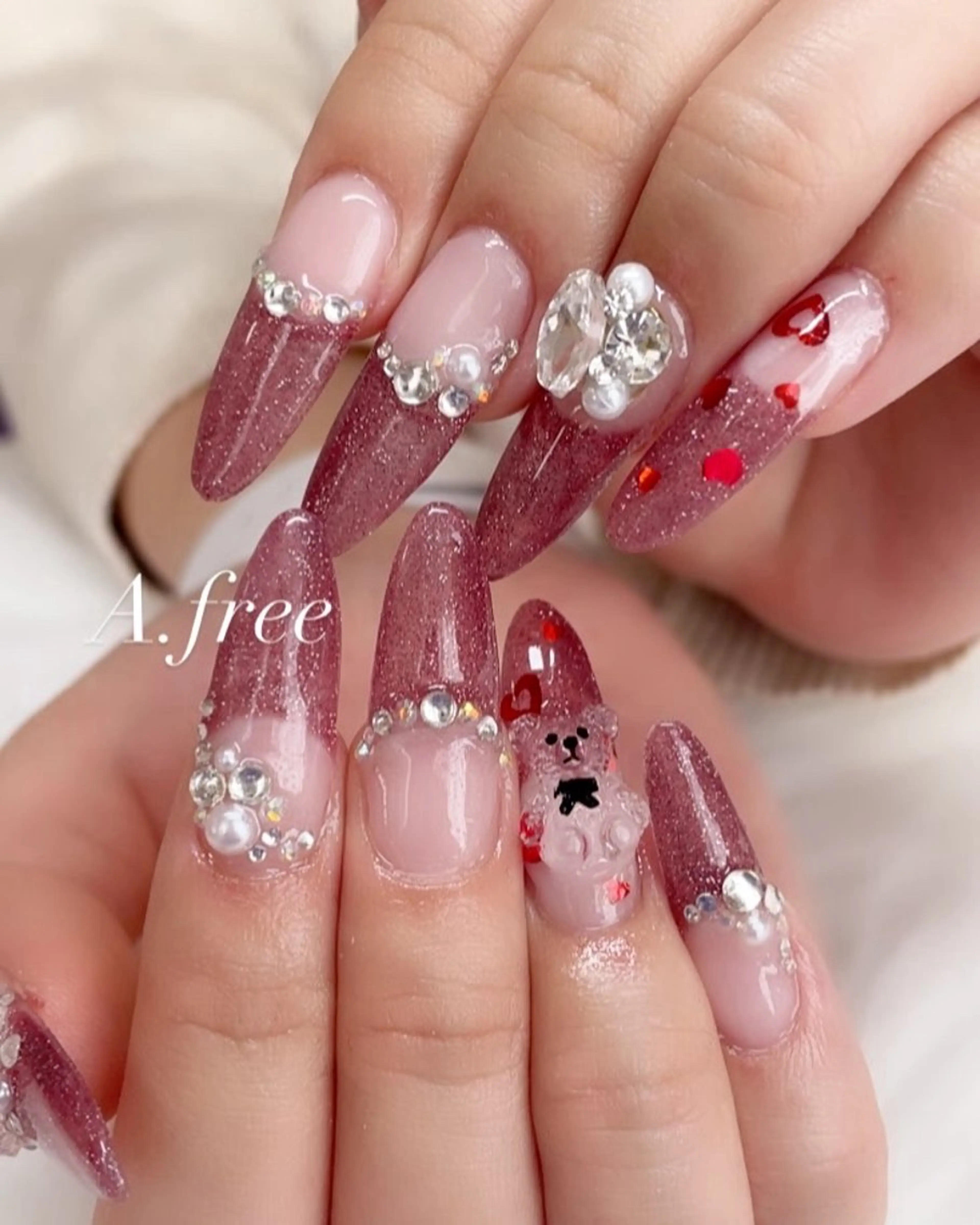 ネイル A.free✧*｡ アレルギー対応✧*｡のネイルデザイン