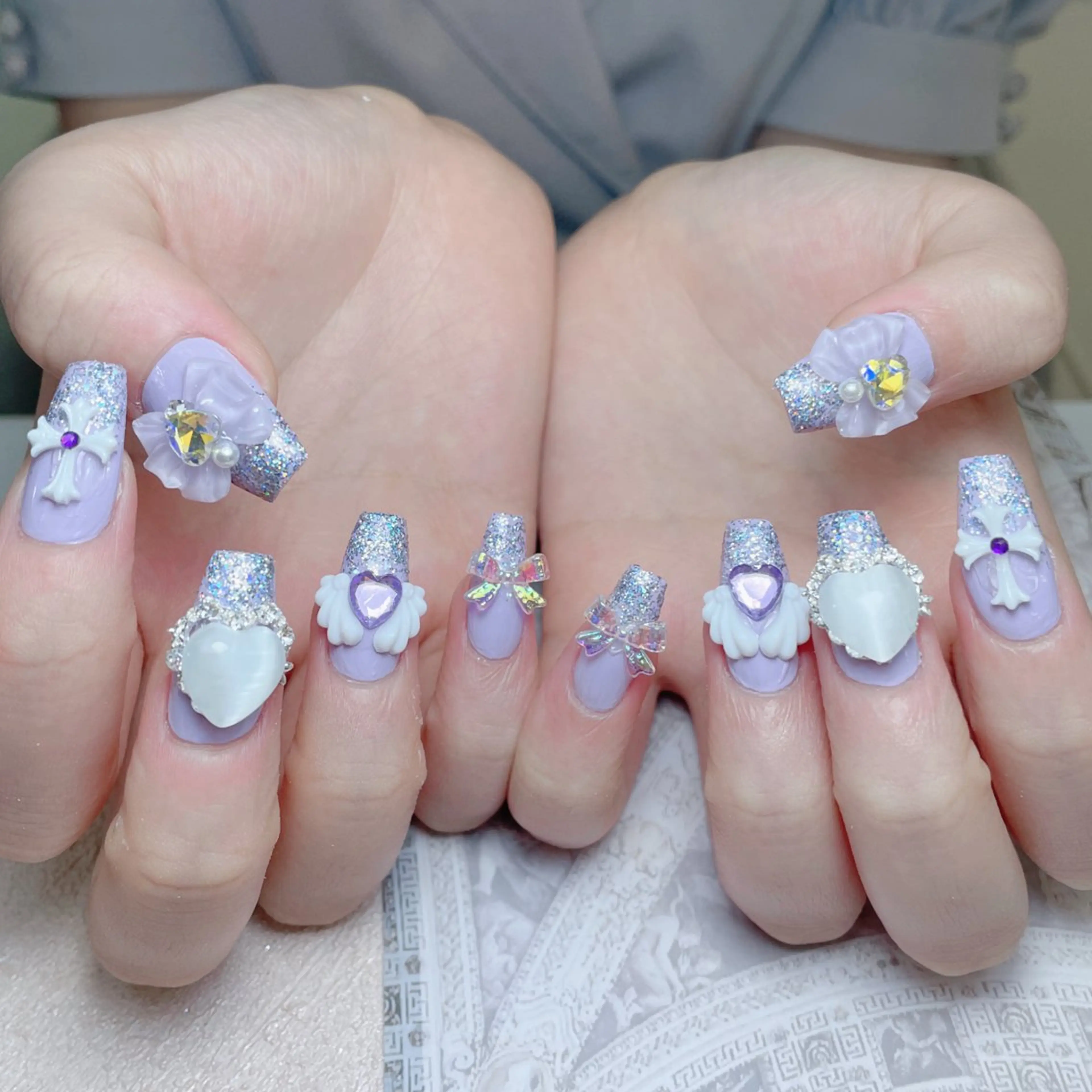 ネイル ストーンネイル ハンドネイル Melody Nail所属・Melody  3D/スカルプ専門店のネイルデザイン