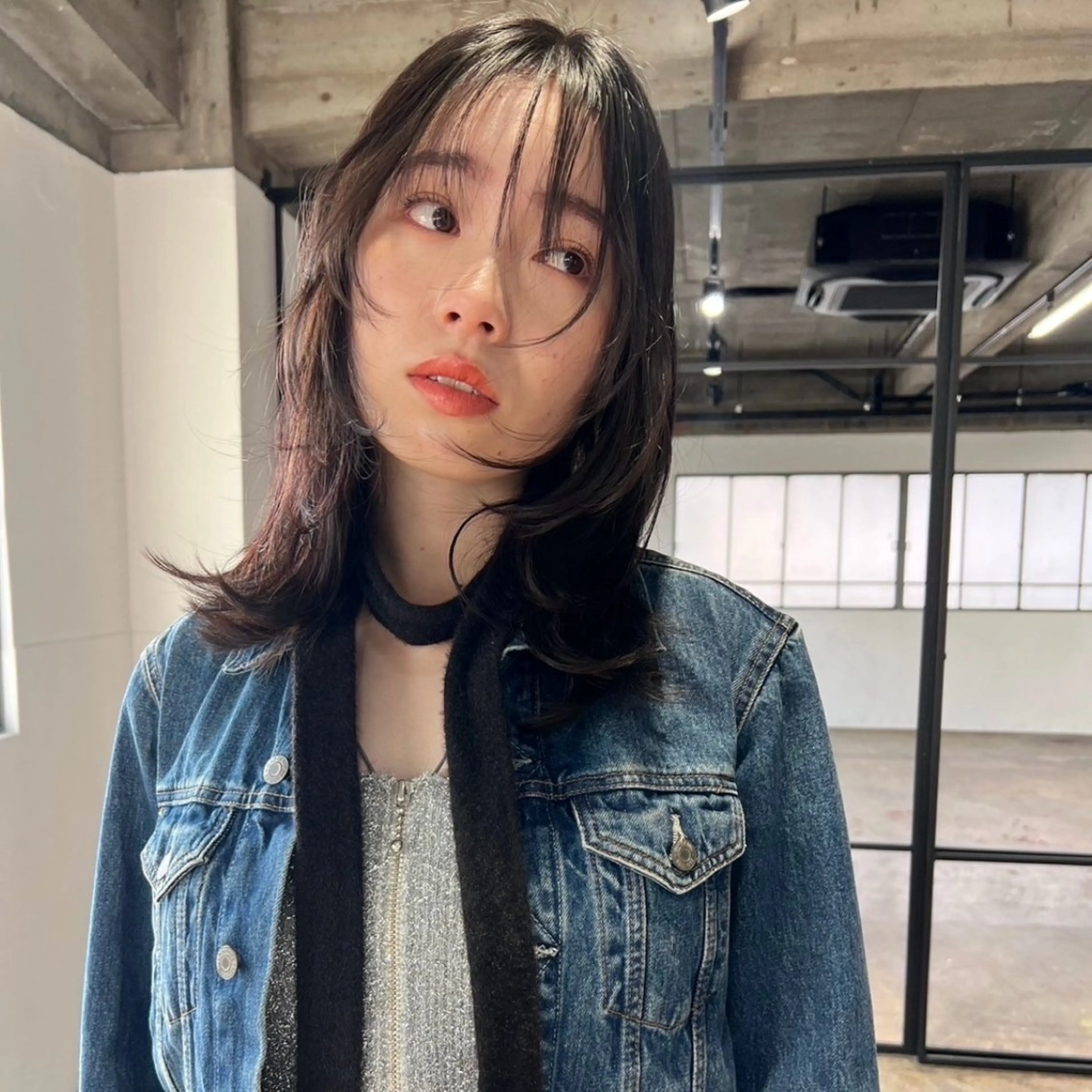 セミロング カラー myu 🐈‍⬛のヘアスタイル