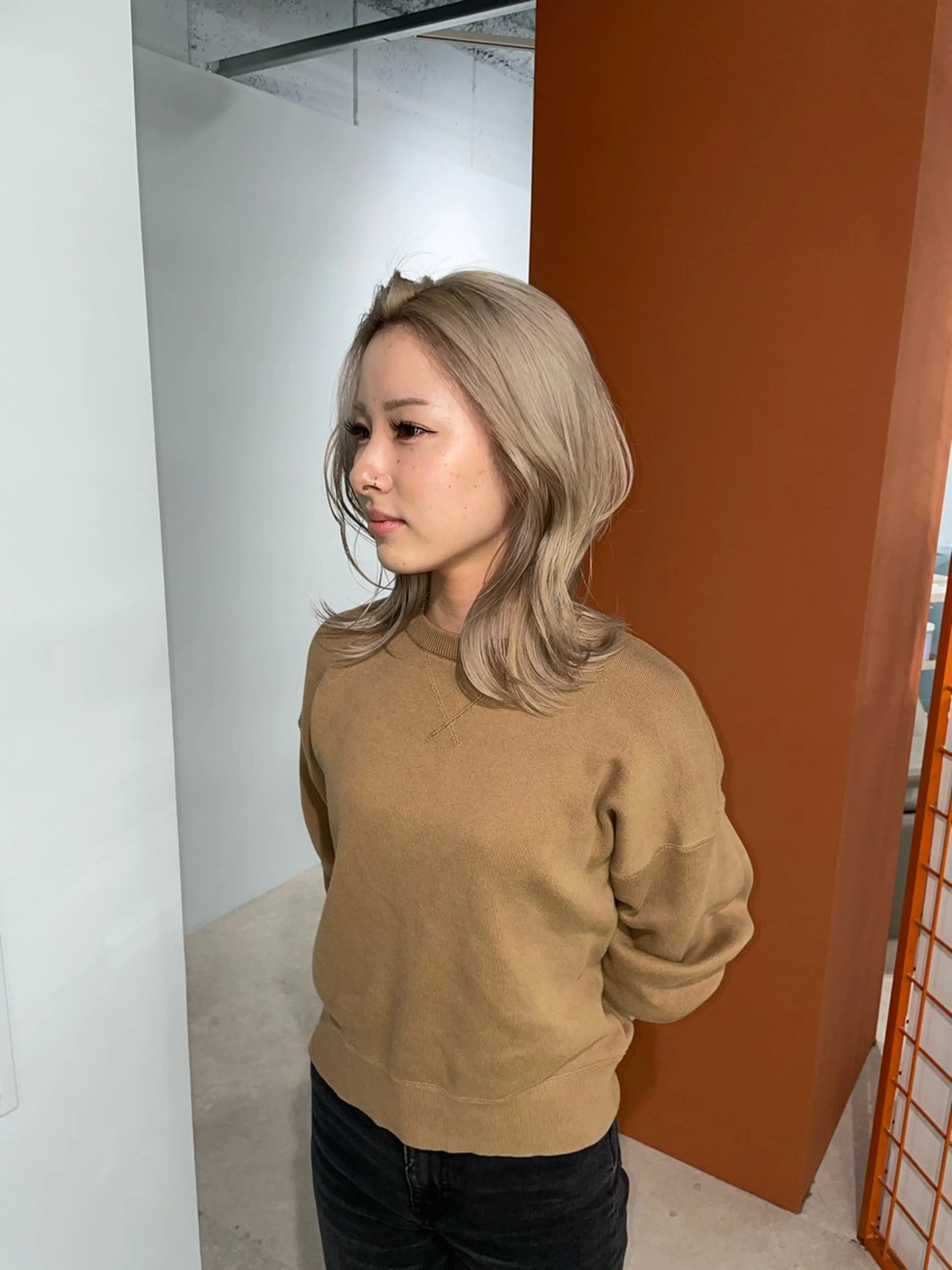 ミディアム ヘアカラー トリートメント qulim所属・qulim【クリム】 /ハイトーン/海音のヘアスタイル