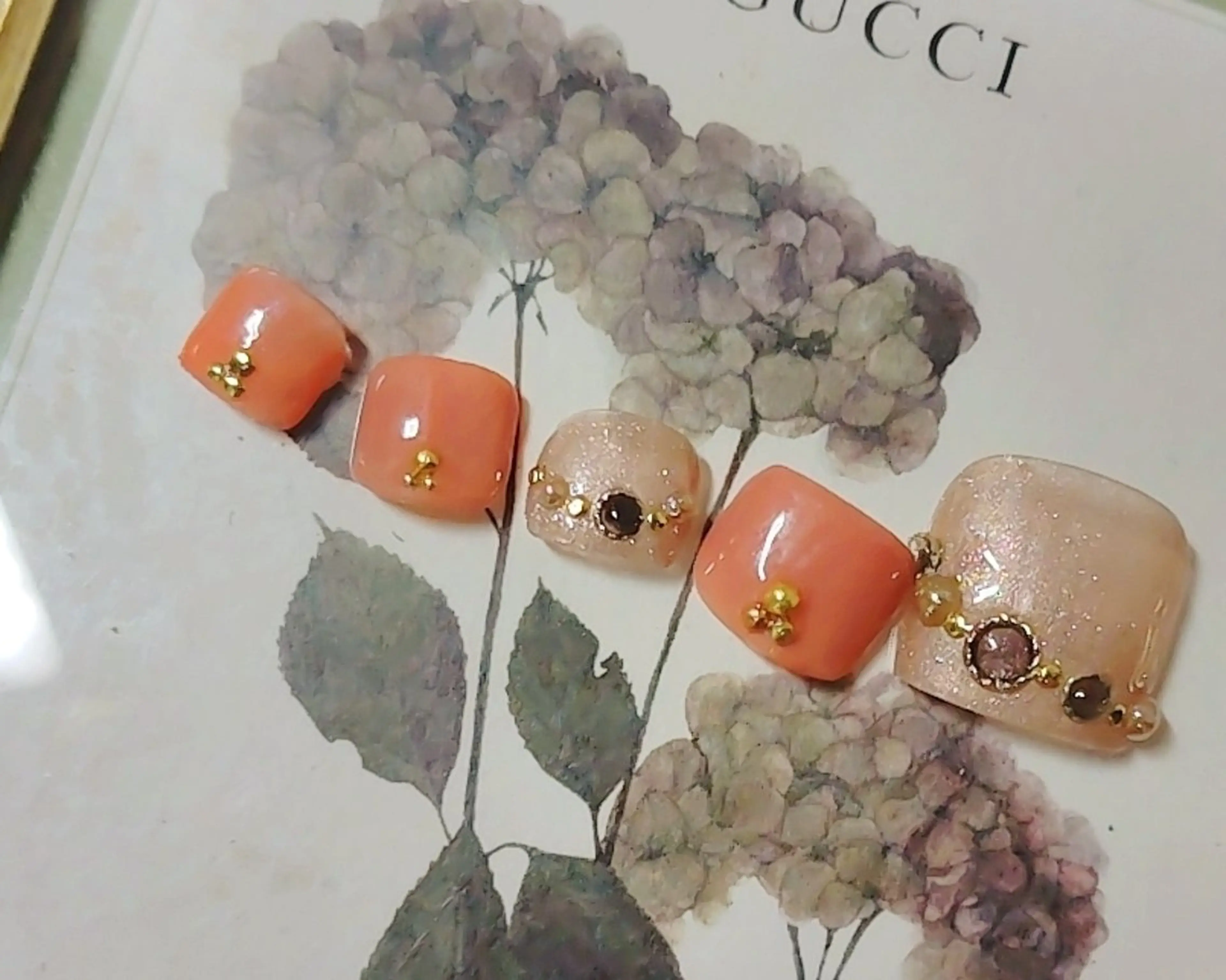 ネイル シンプルネイル フットネイル Jewel SecretBaseのネイルデザイン