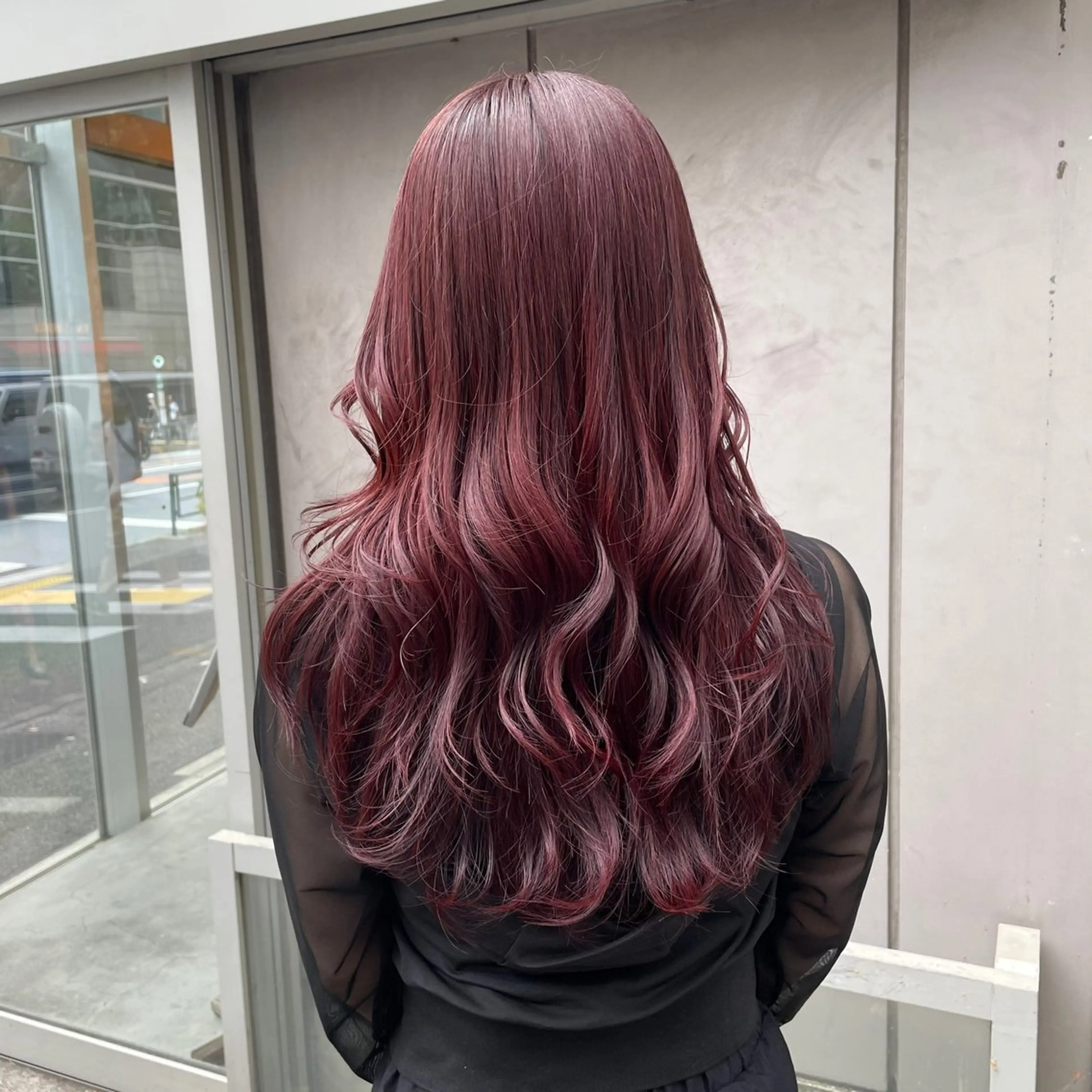 セミロング カラー ヘアカラー 大人っぽ♡上品な暖色 ♡ブリーチなし♡のヘアスタイル