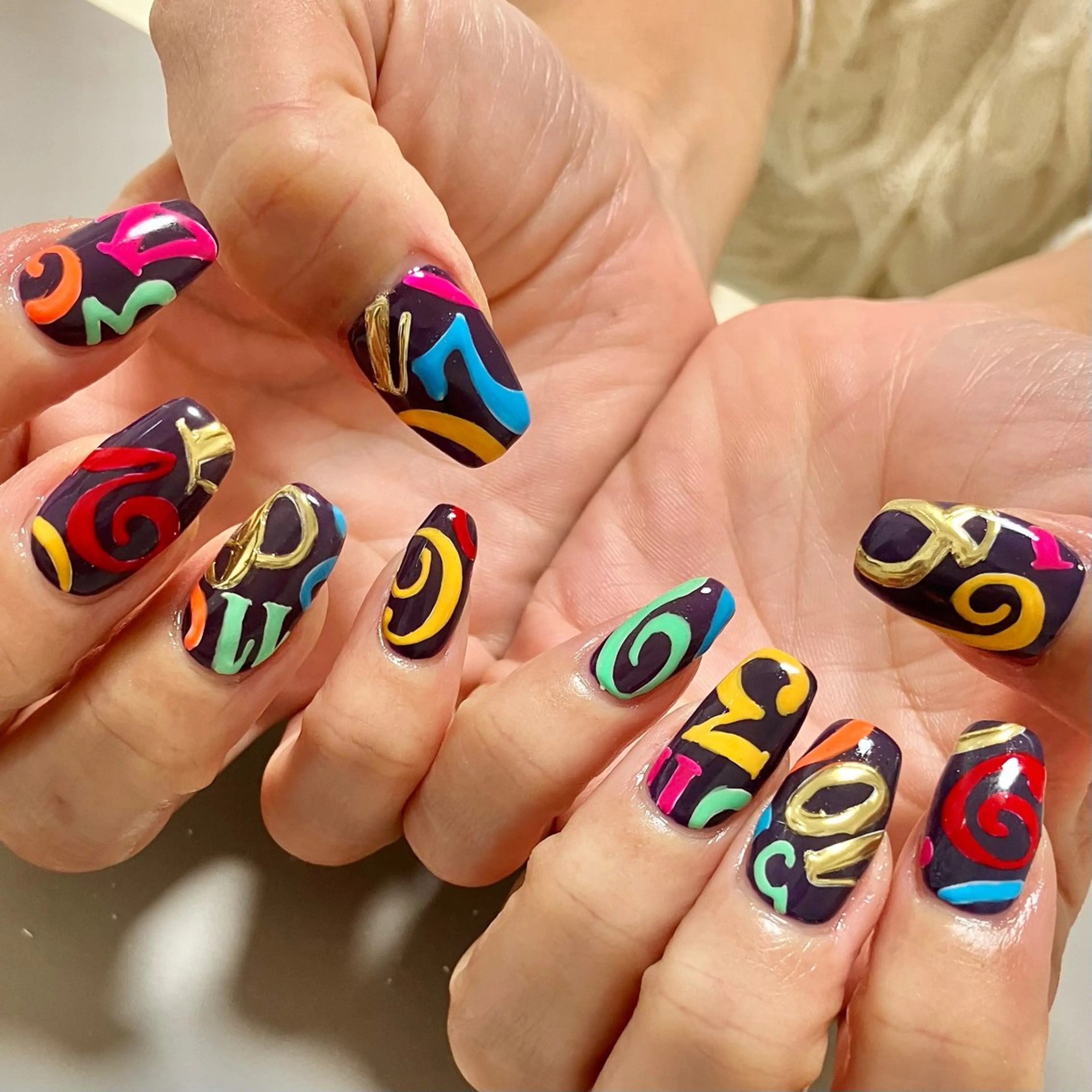 ネイル 京都桂/フィルイン /自爪育成/三品のネイルデザイン