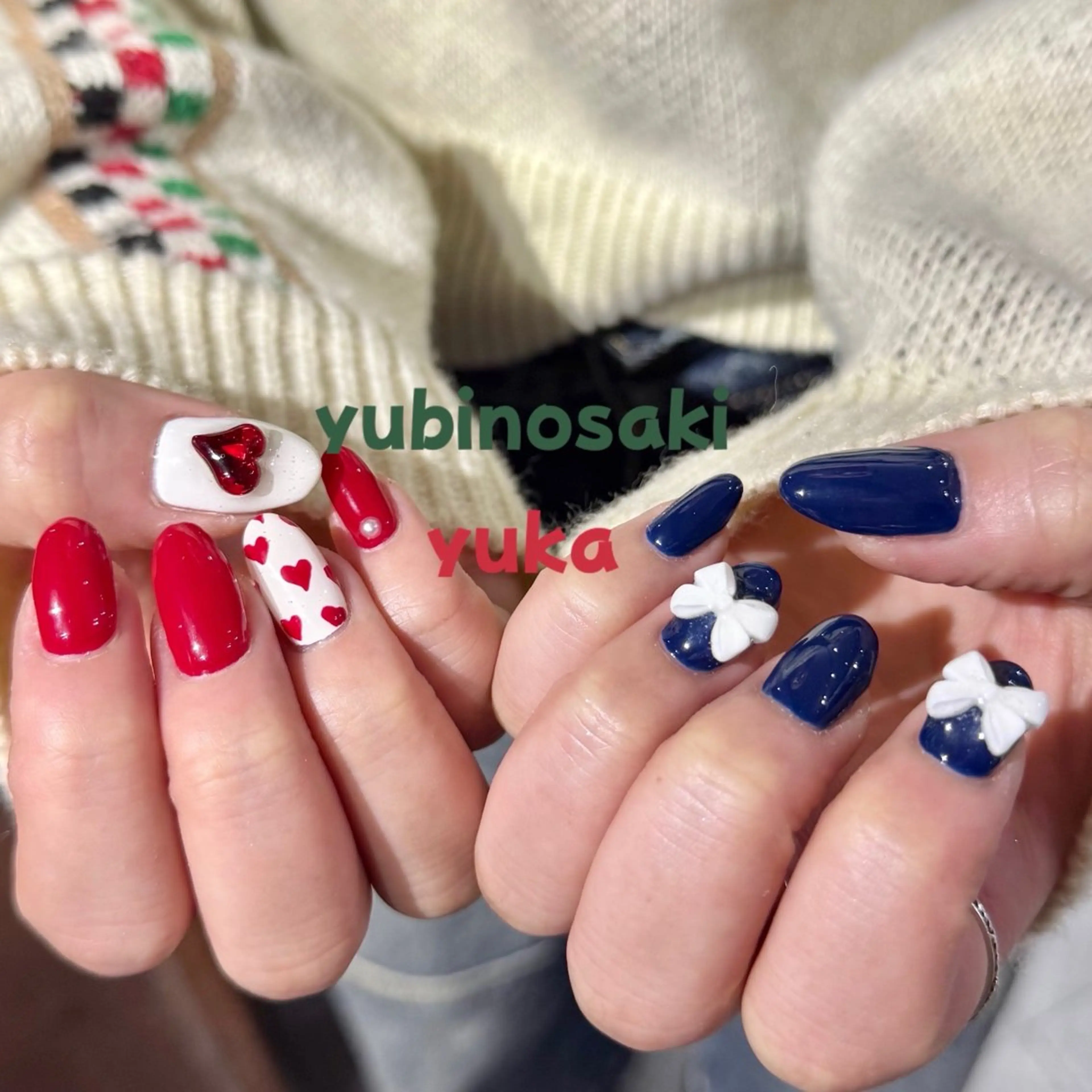 ミディアム 小川 柚香のネイルデザイン