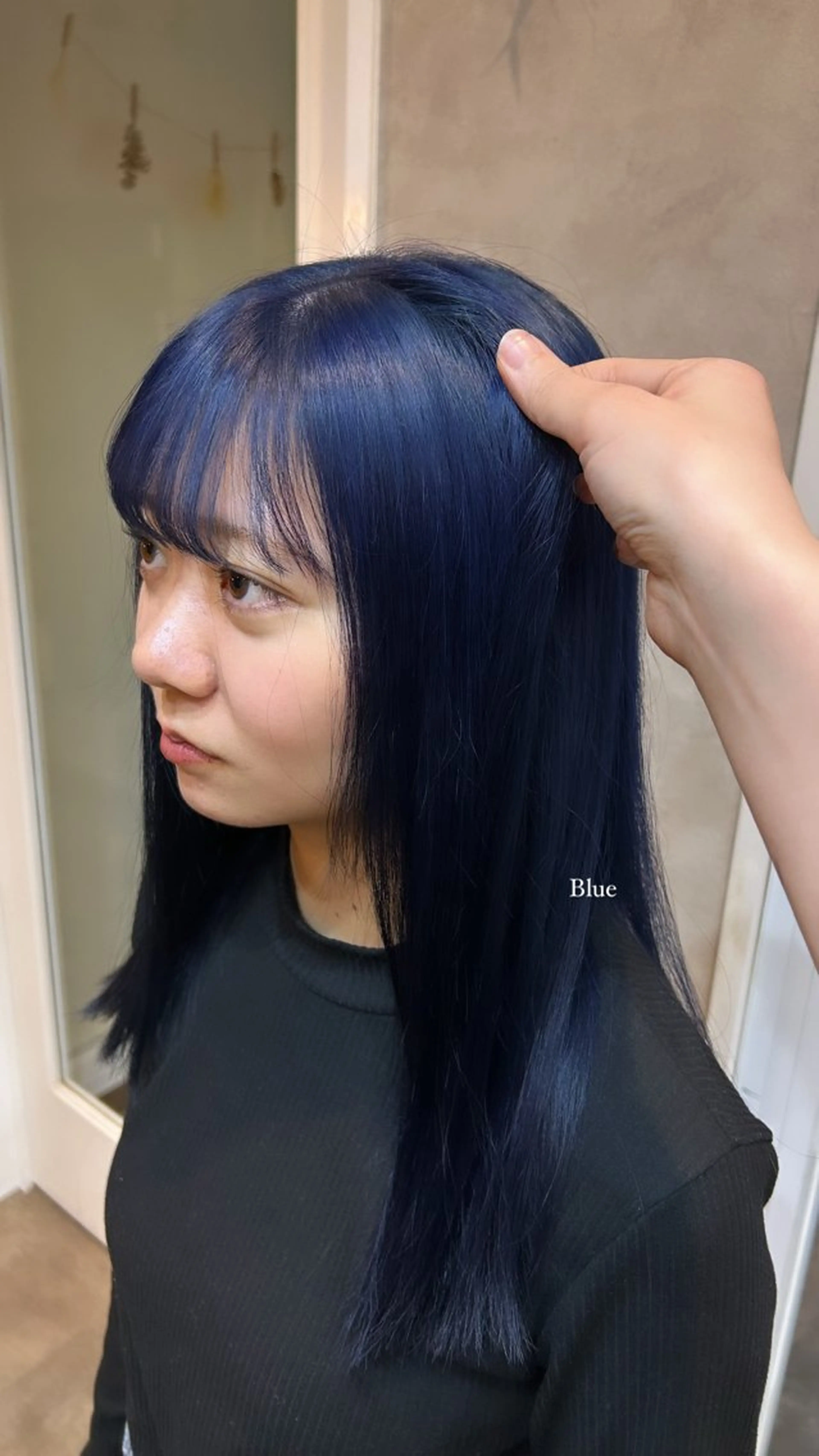 ミディアム カラー ブリーチ ブルーカラー ヘアカラー silk🕯 hikaruのヘアスタイル