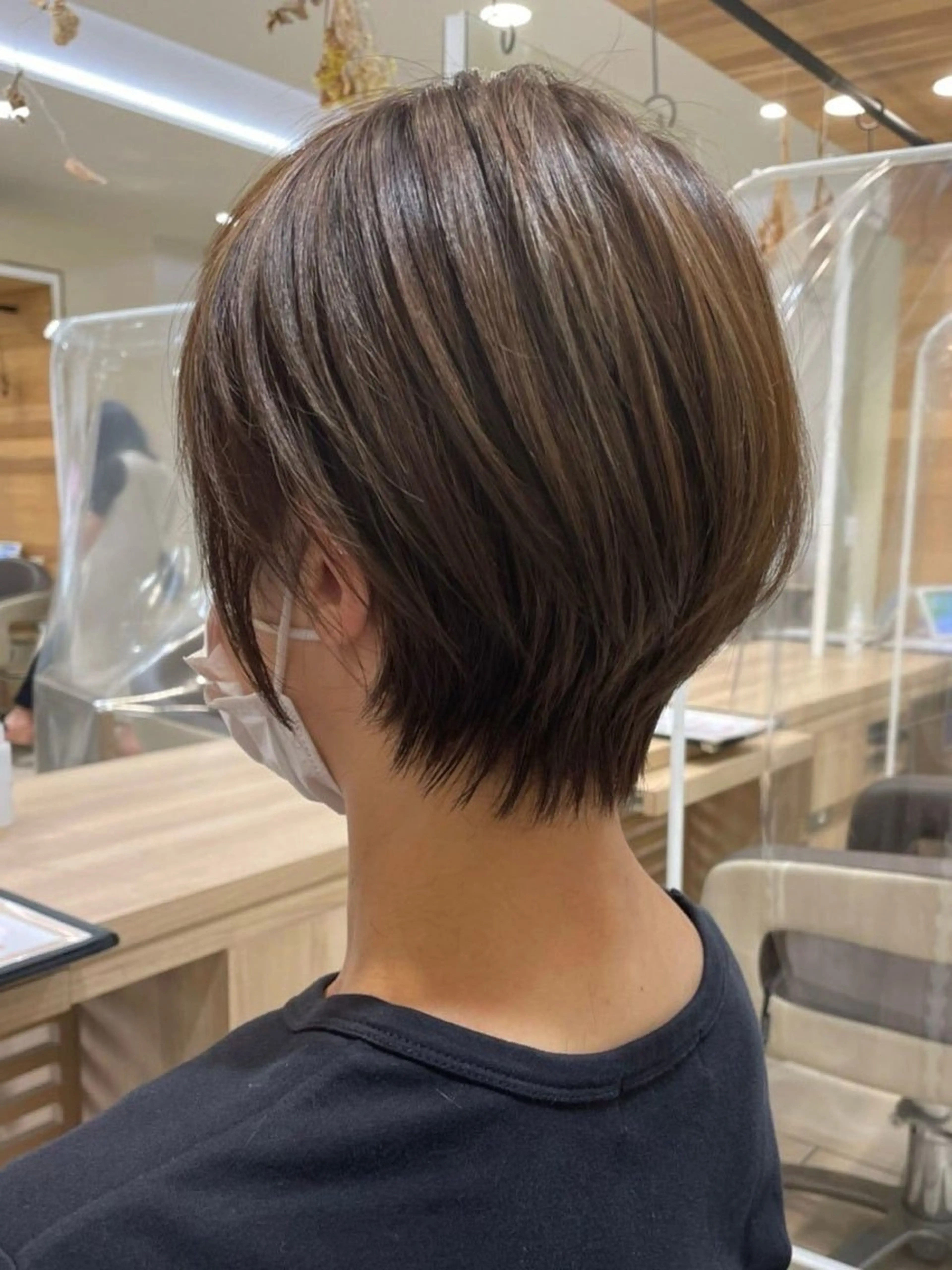 ショート カラー ハイライトカラー ハイライト 髪質改善 ショートヘア カット トリートメント 内藤　宏紀 tidasmileのヘアスタイル