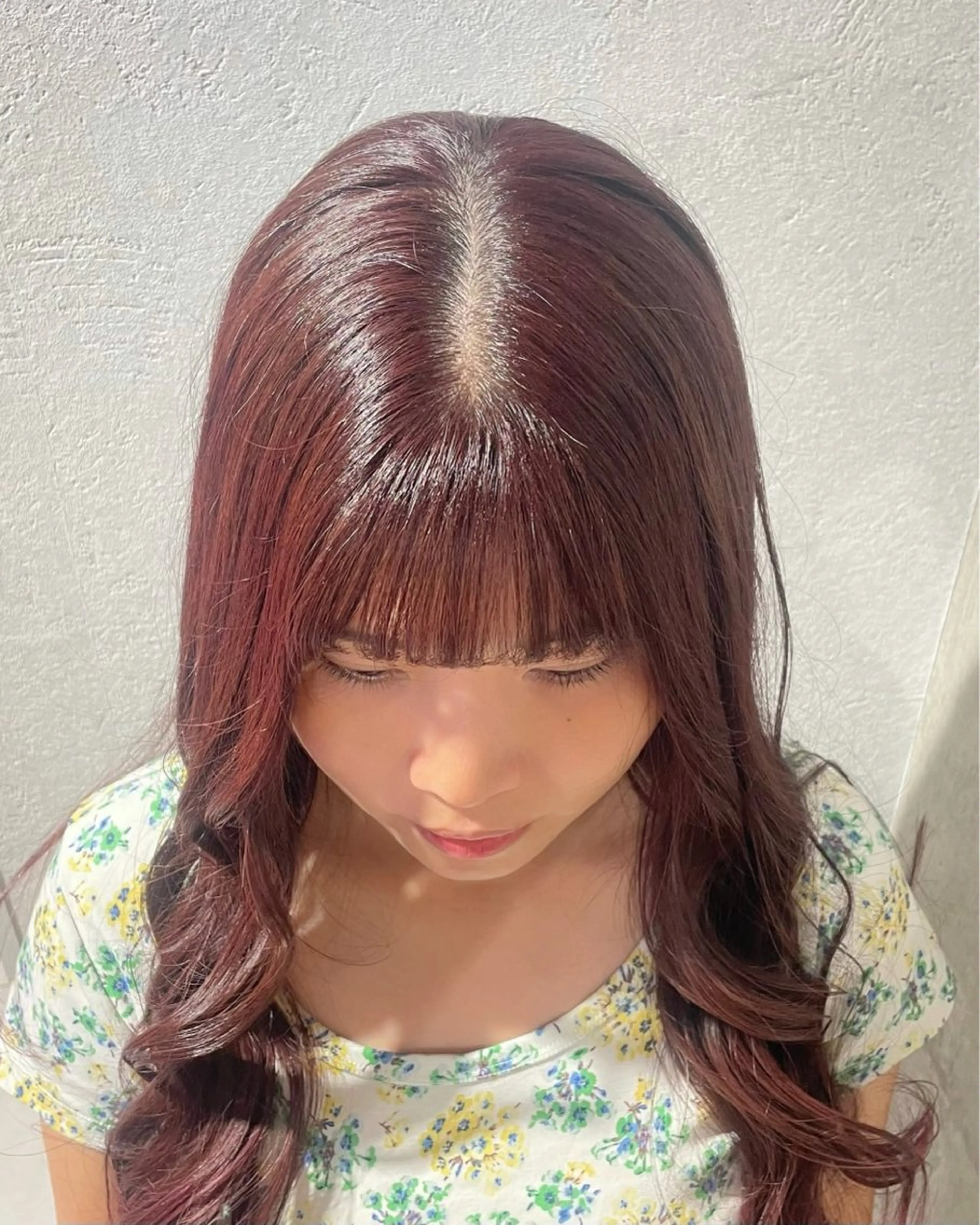 ロング ヘアカラー トリートメント ハルカ/暖色カラー/ ブリーチカラーのヘアスタイル