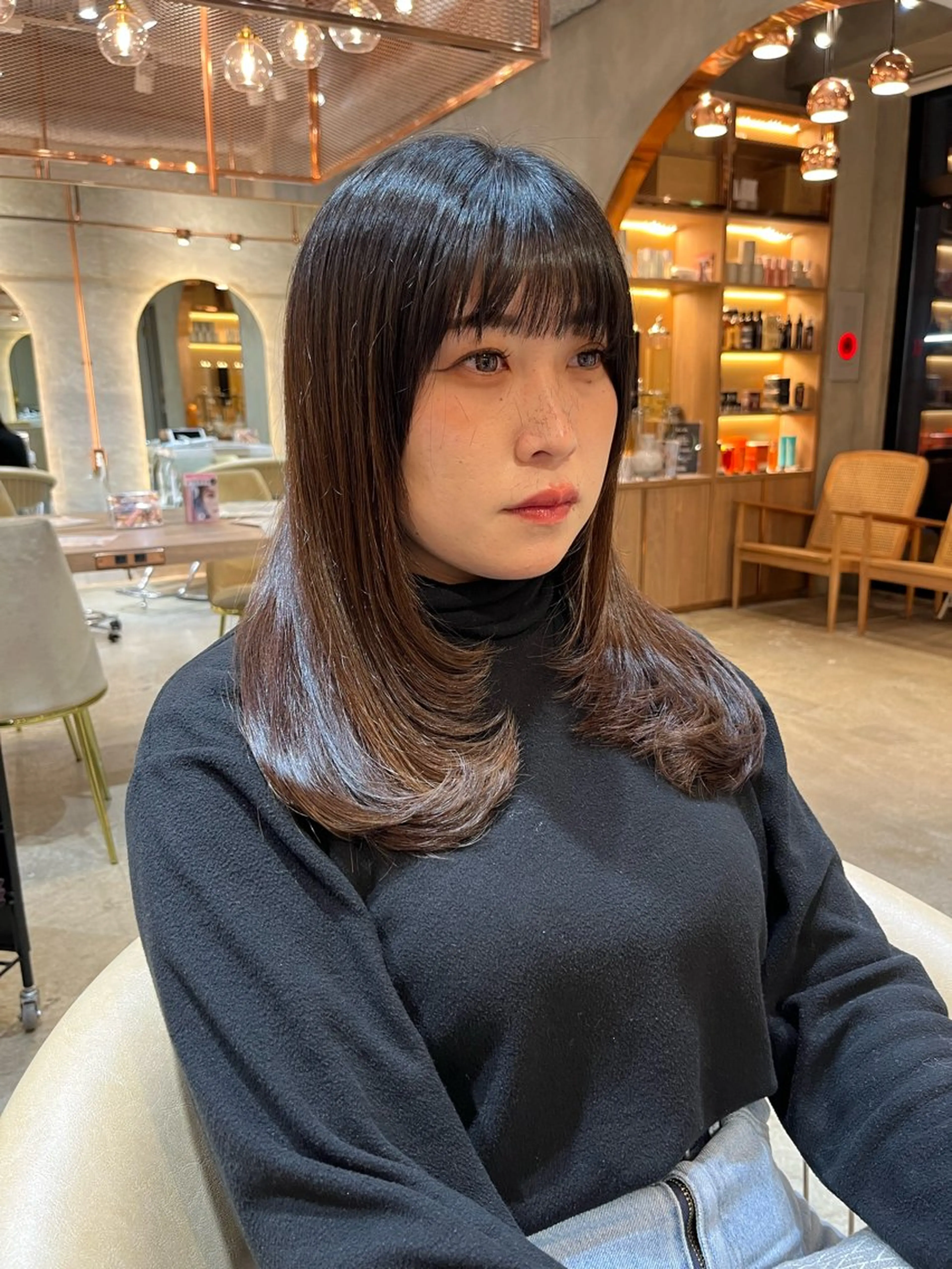 セミロング 錦糸町美容室Londespoirロンドエスポワール所属・小久保 美空のヘアスタイル