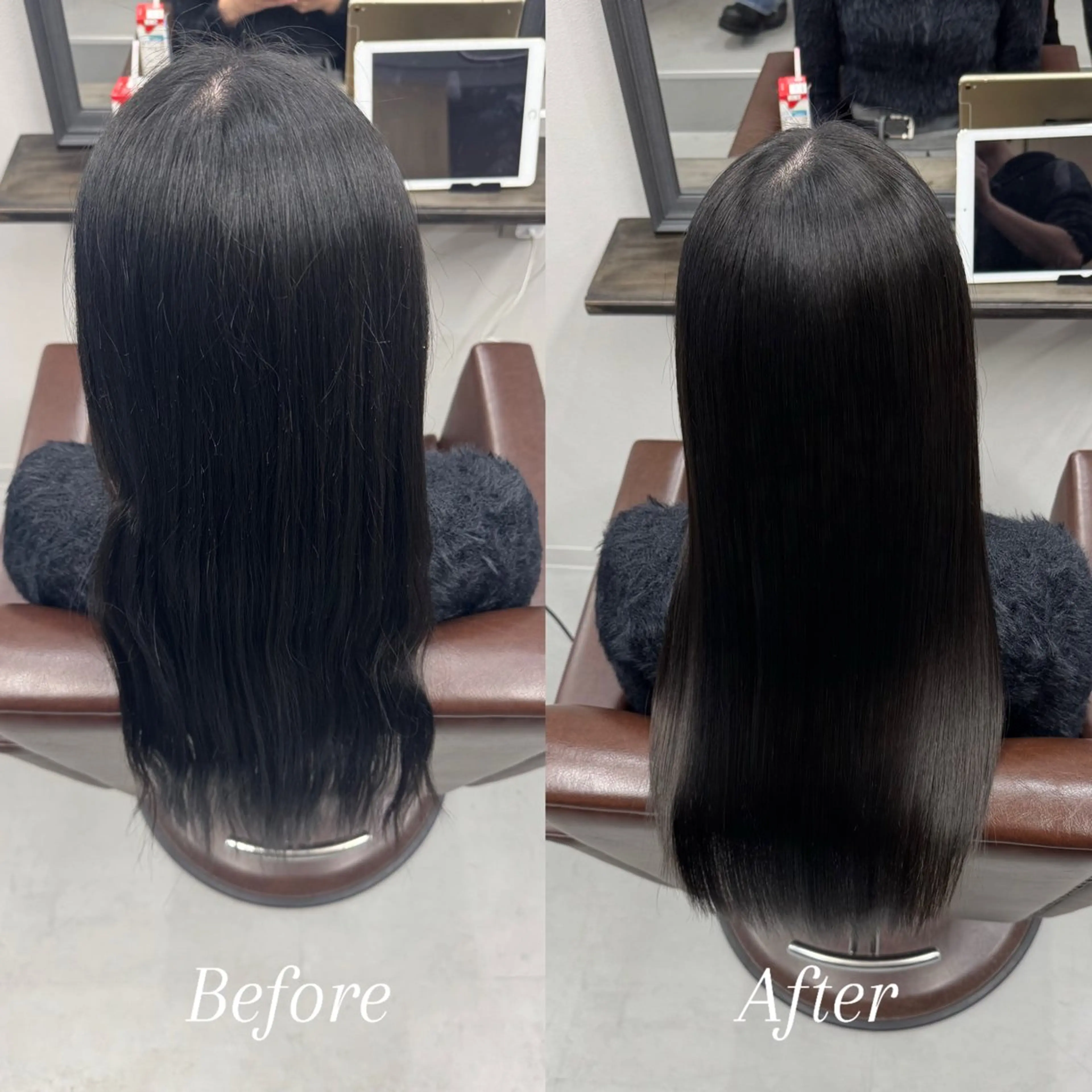 ロング カット ヘアカラー 縮毛矯正 トリートメント XYZ所属・縮毛矯正/髪質改善 韓国風/MIKIYAのヘアスタイル