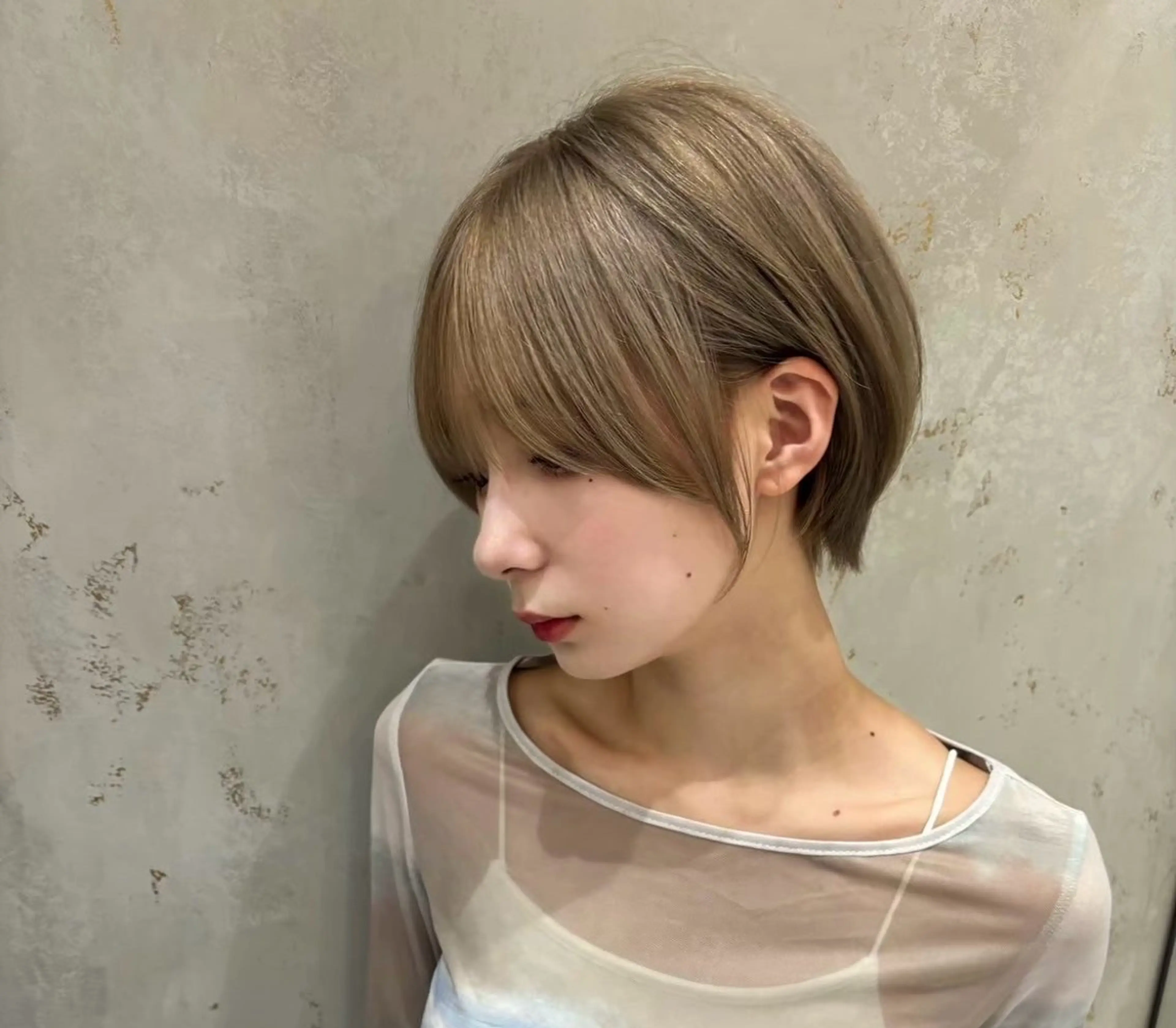 ショート ショートボブ ボブ ショートヘア 🎀透明感ブラウ ンshizuka🎀のヘアスタイル