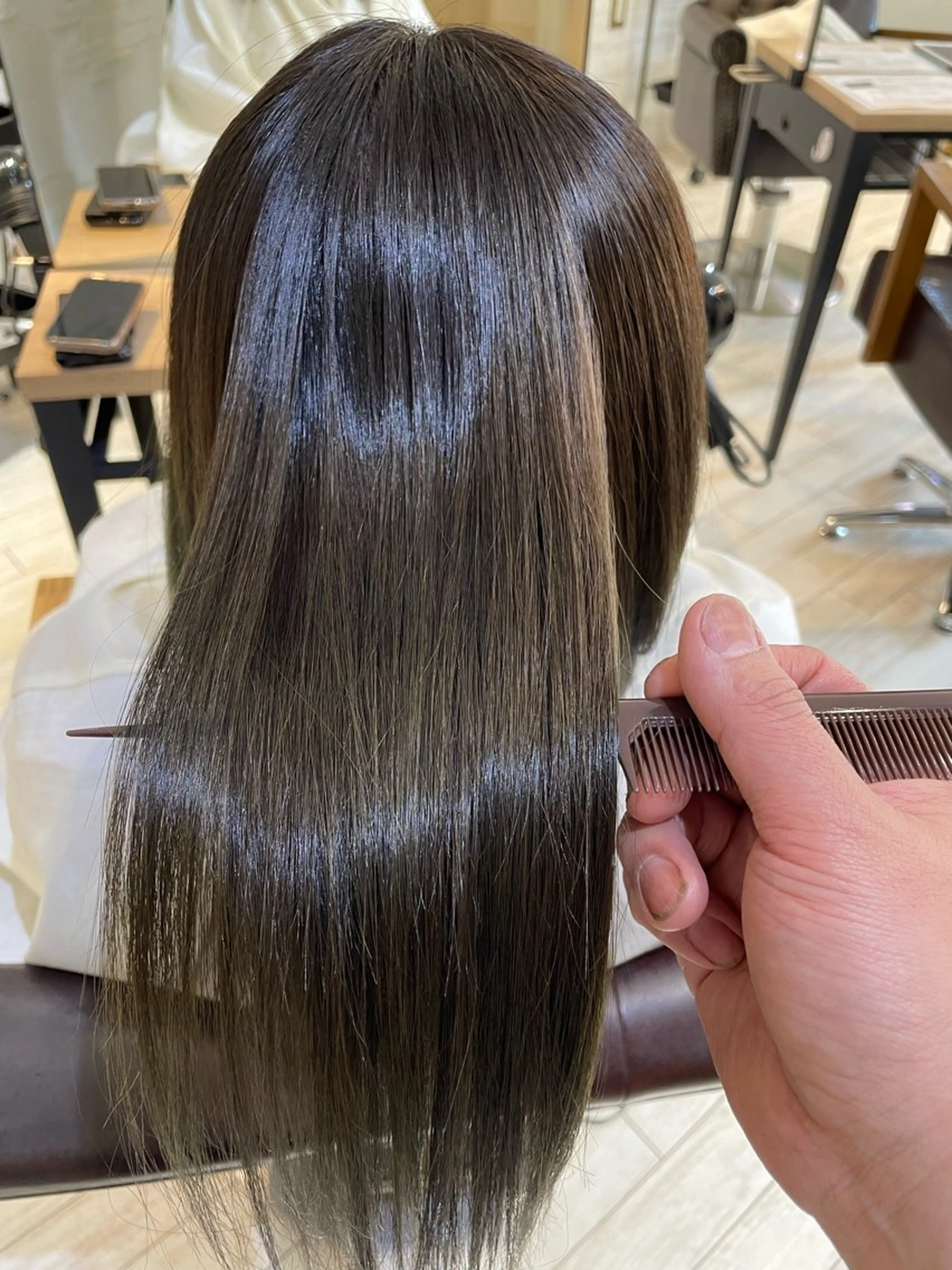 ロング 縮毛矯正 トリートメント 加藤 正祥のヘアスタイル