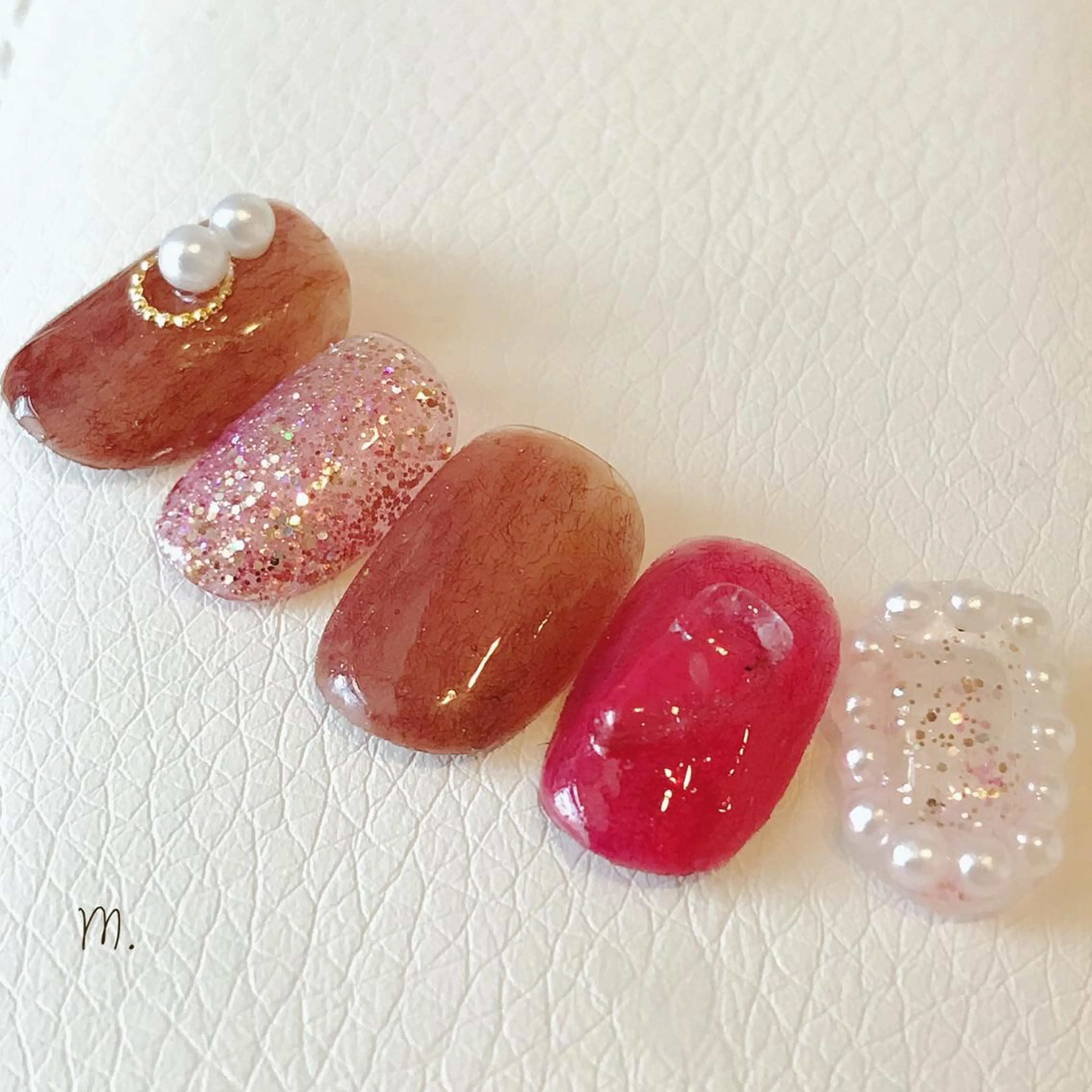 ネイル バレンタイン ハンドネイル Nakazawa Mayuのネイルデザイン