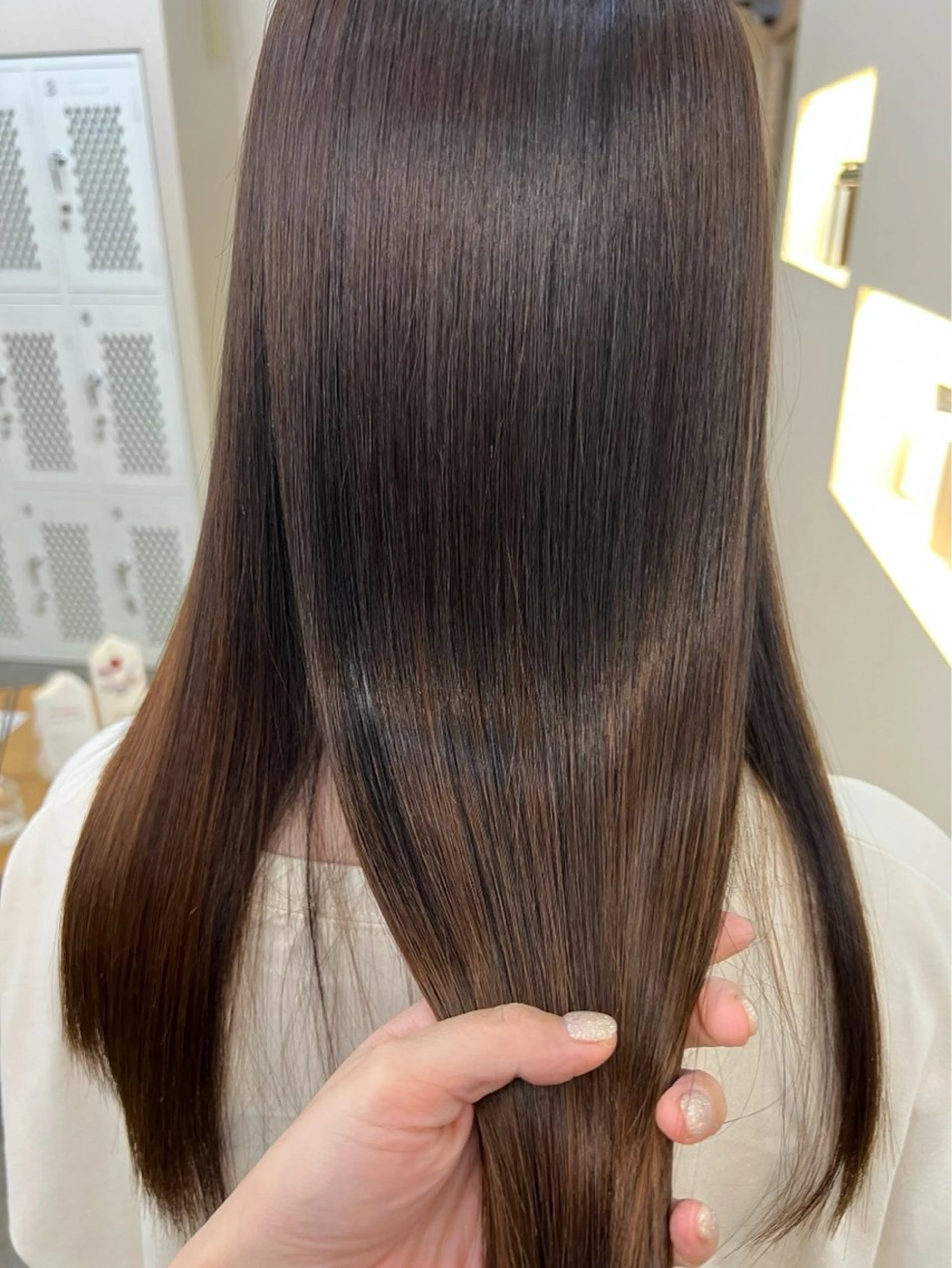 ロング カラー サラツヤ縮毛矯正✨ モデル募集(藤野)のヘアスタイル