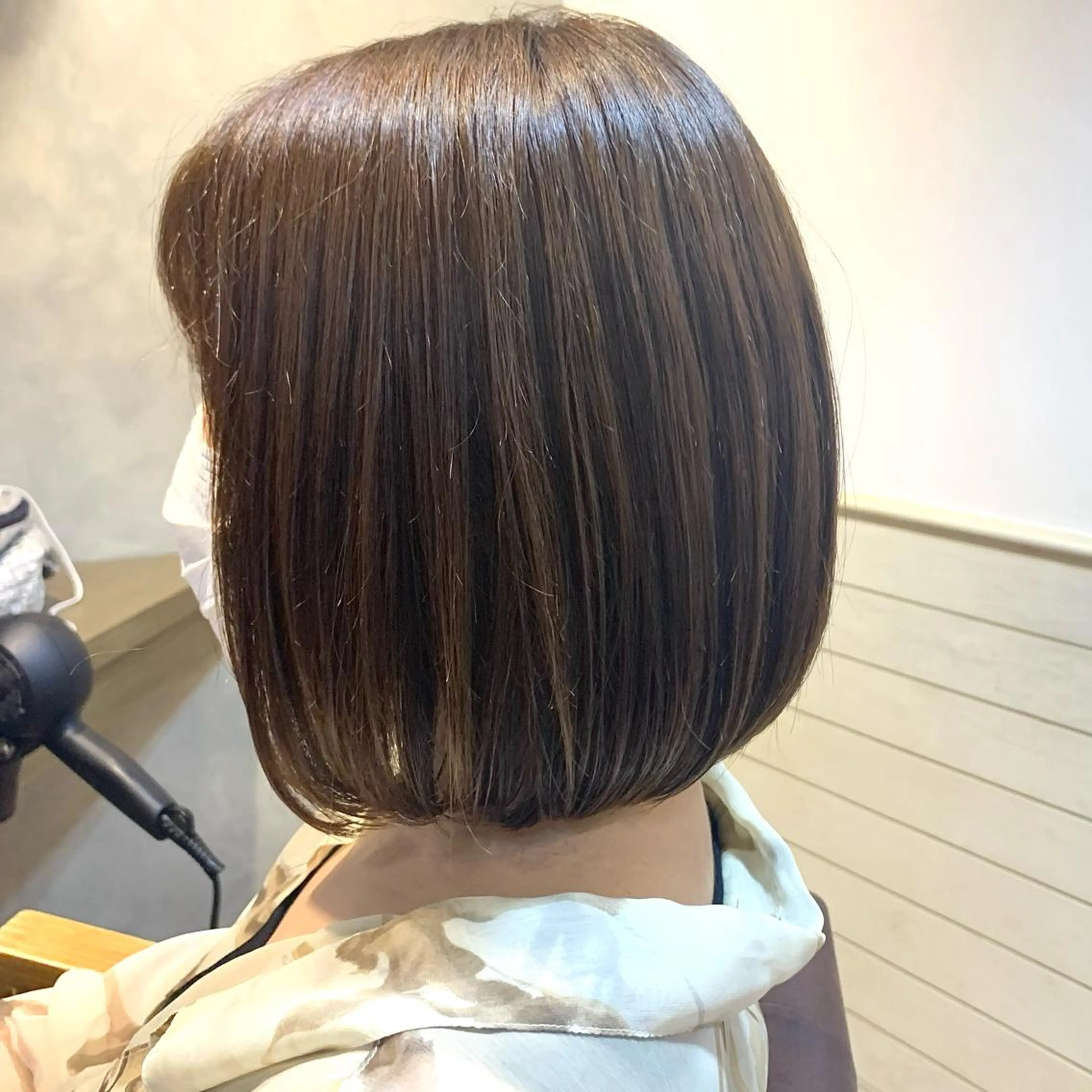 ミディアム カラー ボブ ✨️美髪矯正×似合わ せ艶カラー✨藤田透のヘアスタイル