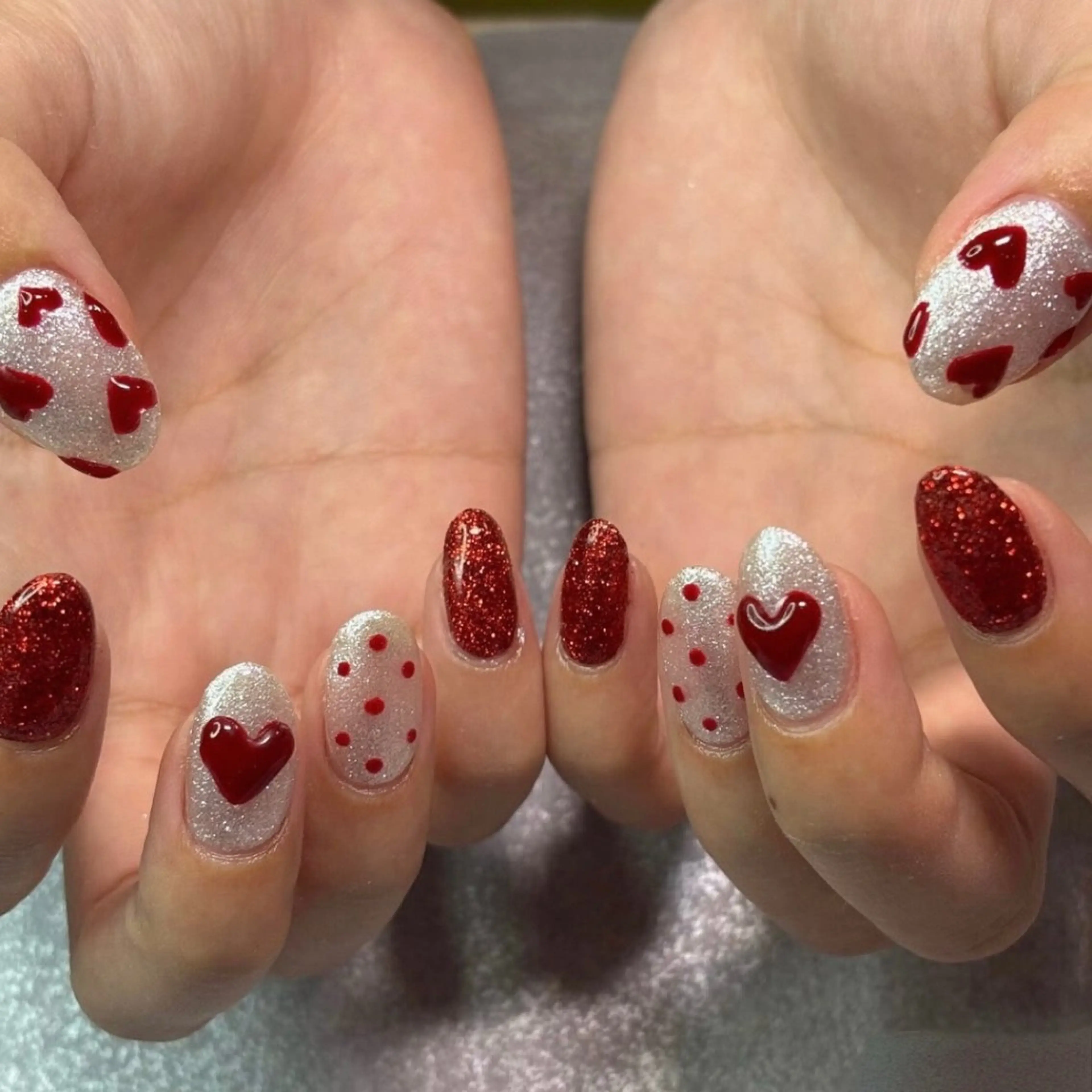 🩷HAND 持ち込みデザイン***アート6本まで***🐣パーツ、シール別途料金🦄オフ無料ケア付き✨の写真