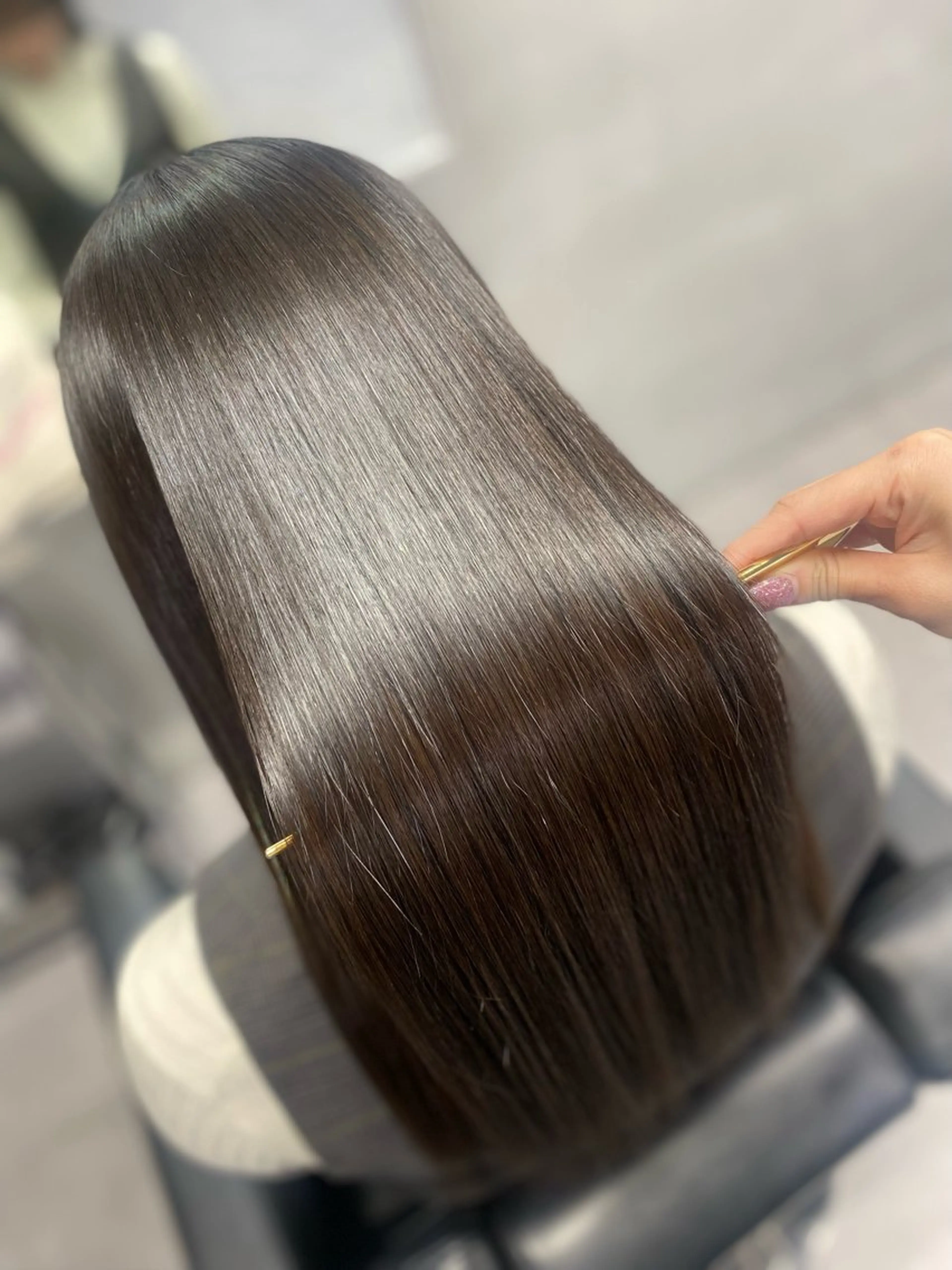 ロング カット 縮毛矯正 トリートメント 艶髪/縮毛矯正 🫧辻野海羽のヘアスタイル