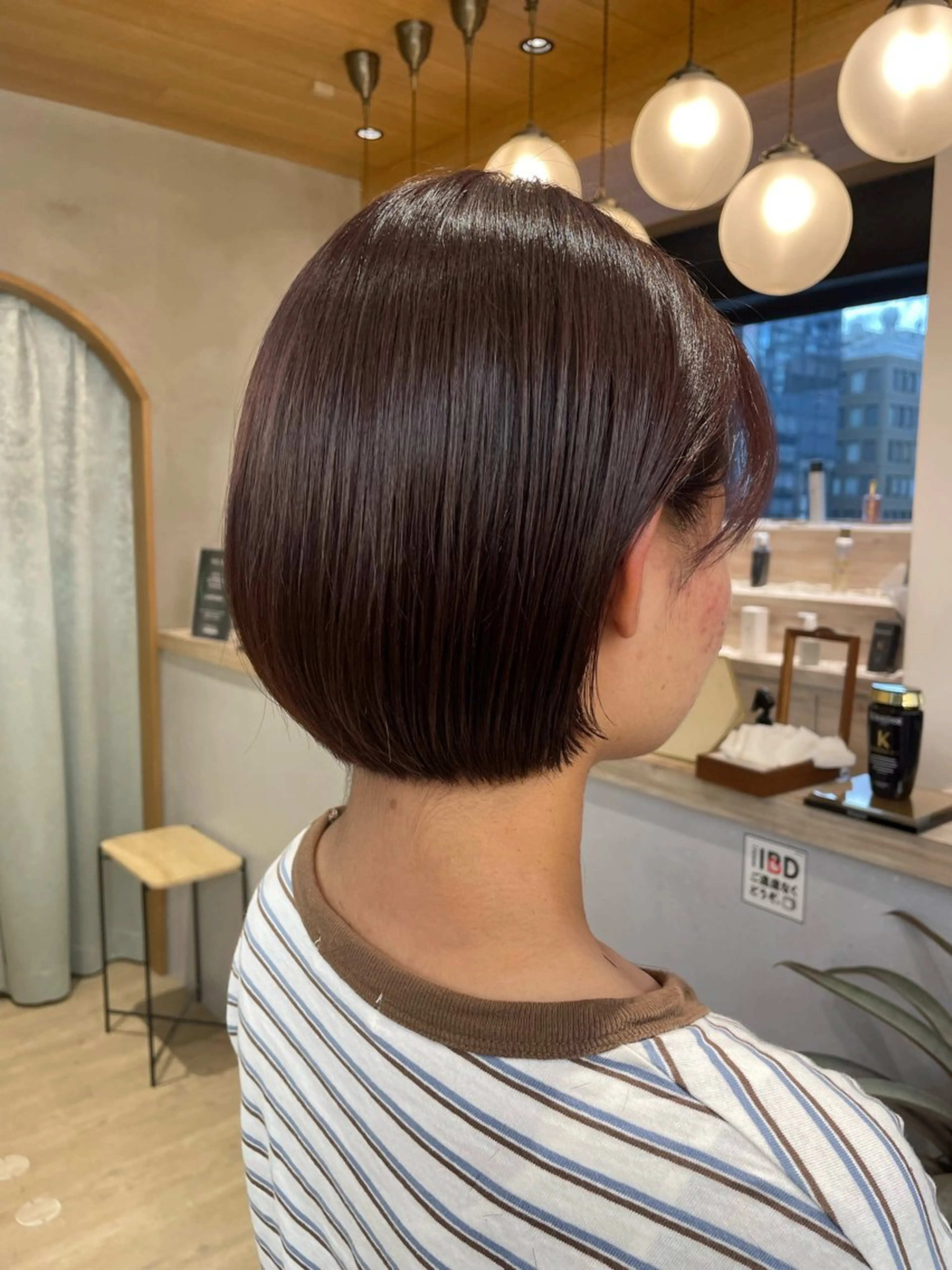 ショート カット トリートメント オリーブベージュ/シ ョートボブたまき🧡のヘアスタイル