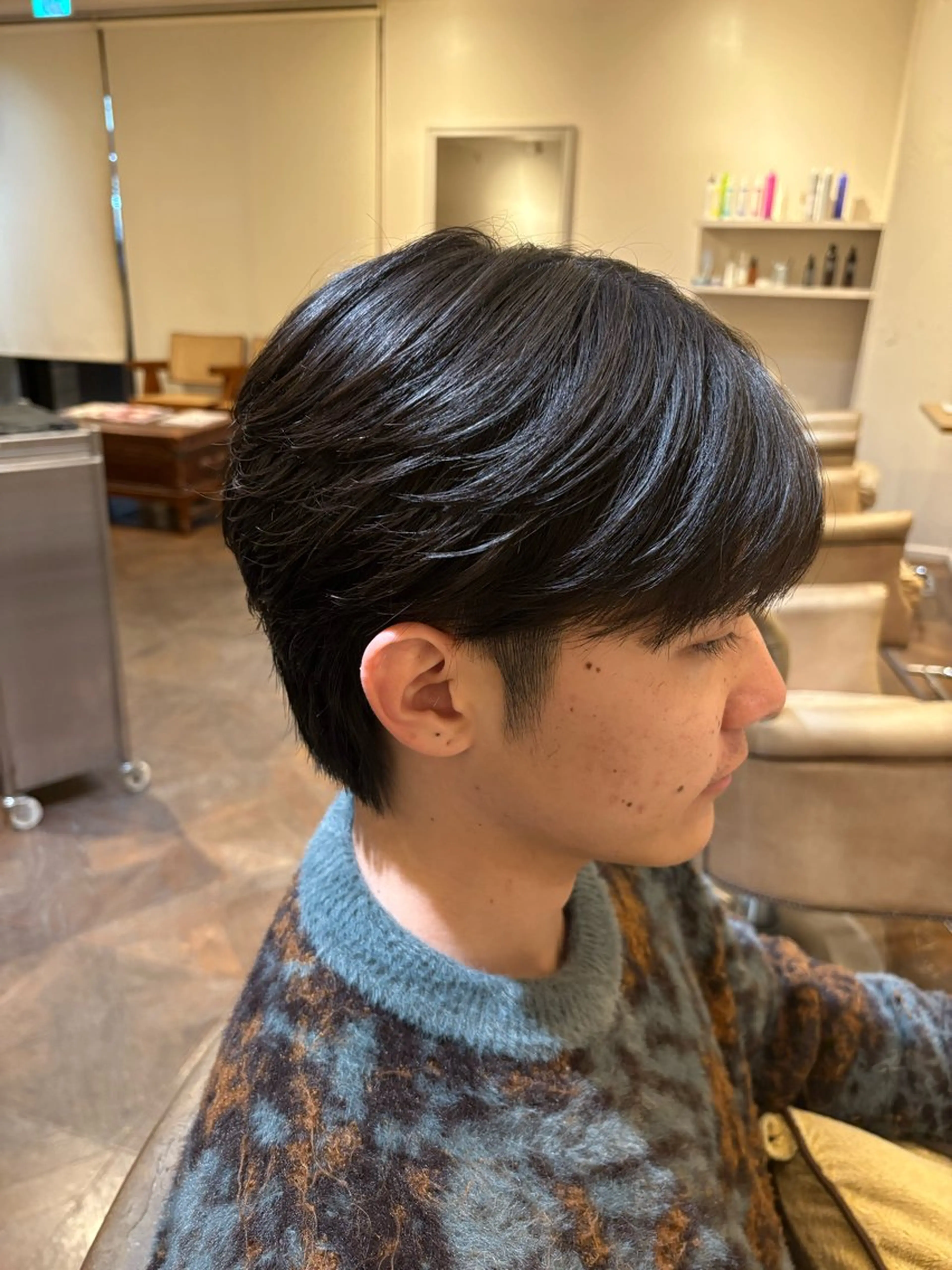 メンズ センターパート 伊藤 利澄のヘアスタイル