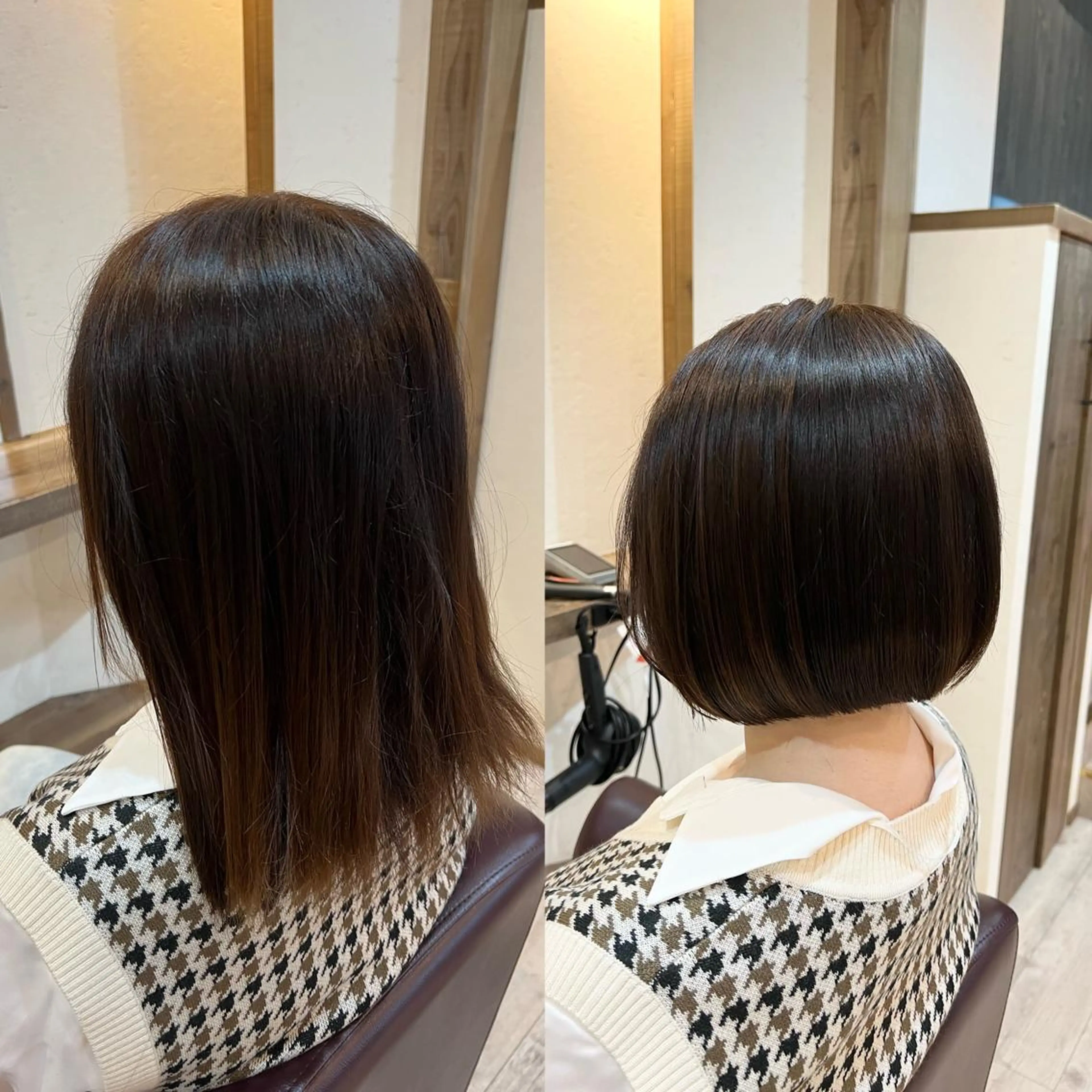 ショート ボブ カット 工藤 梨花のヘアスタイル