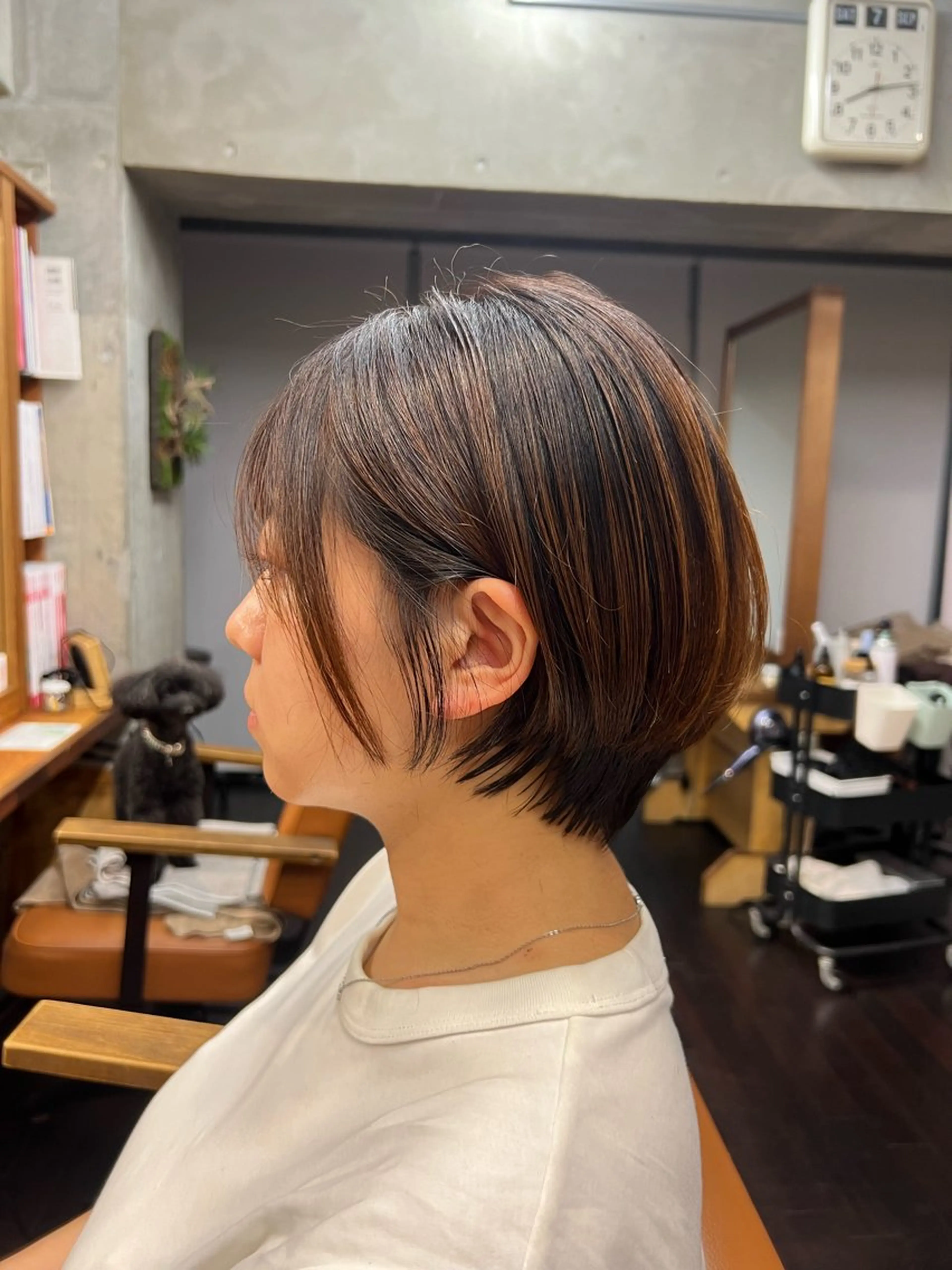 ショート 丸みショート ショートヘア 土田かほ/本日🈳 透明感カラー🍃のヘアスタイル