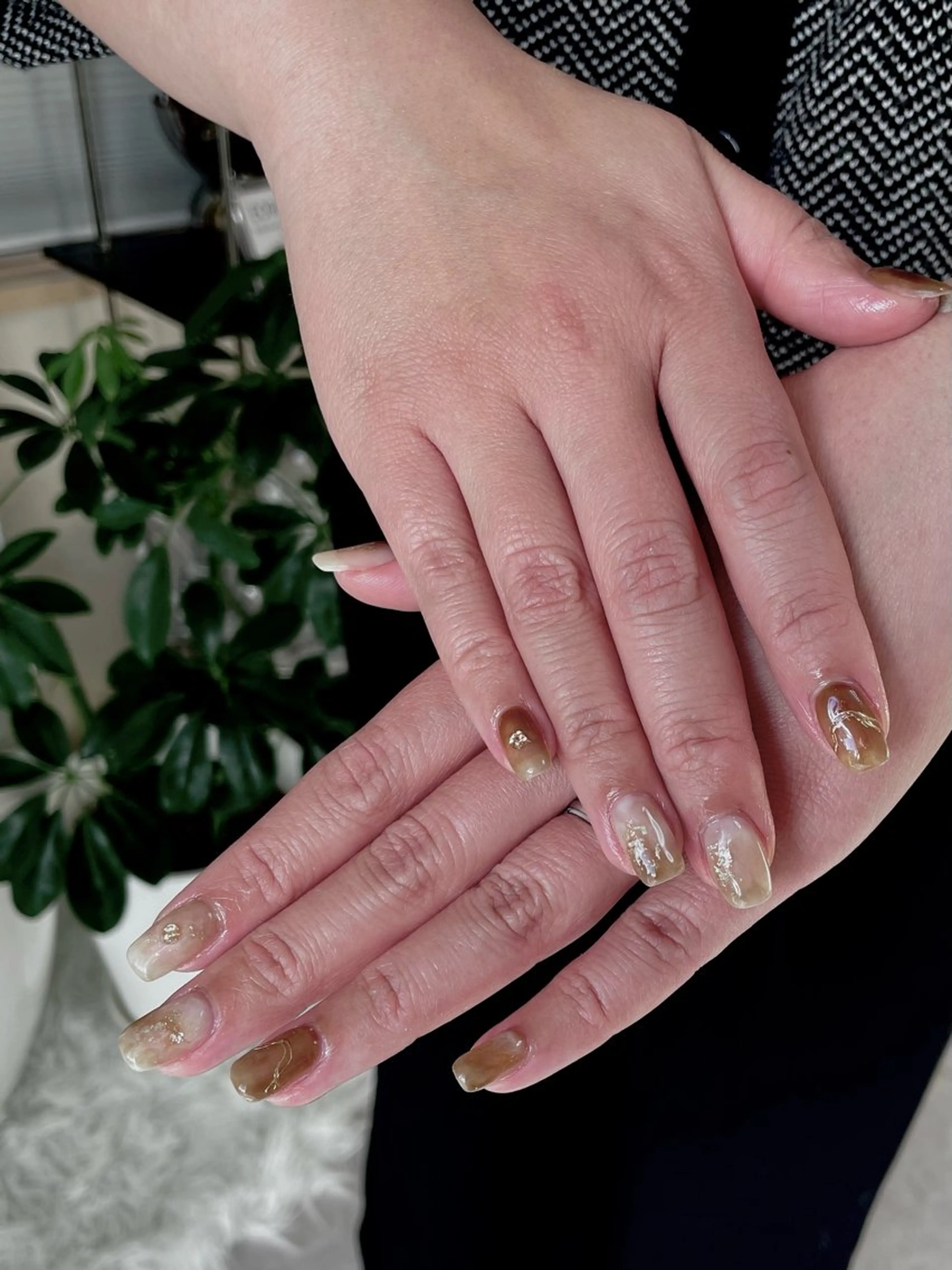 ネイル アートネイル ニュアンスネイル RISA joie nailのネイルデザイン