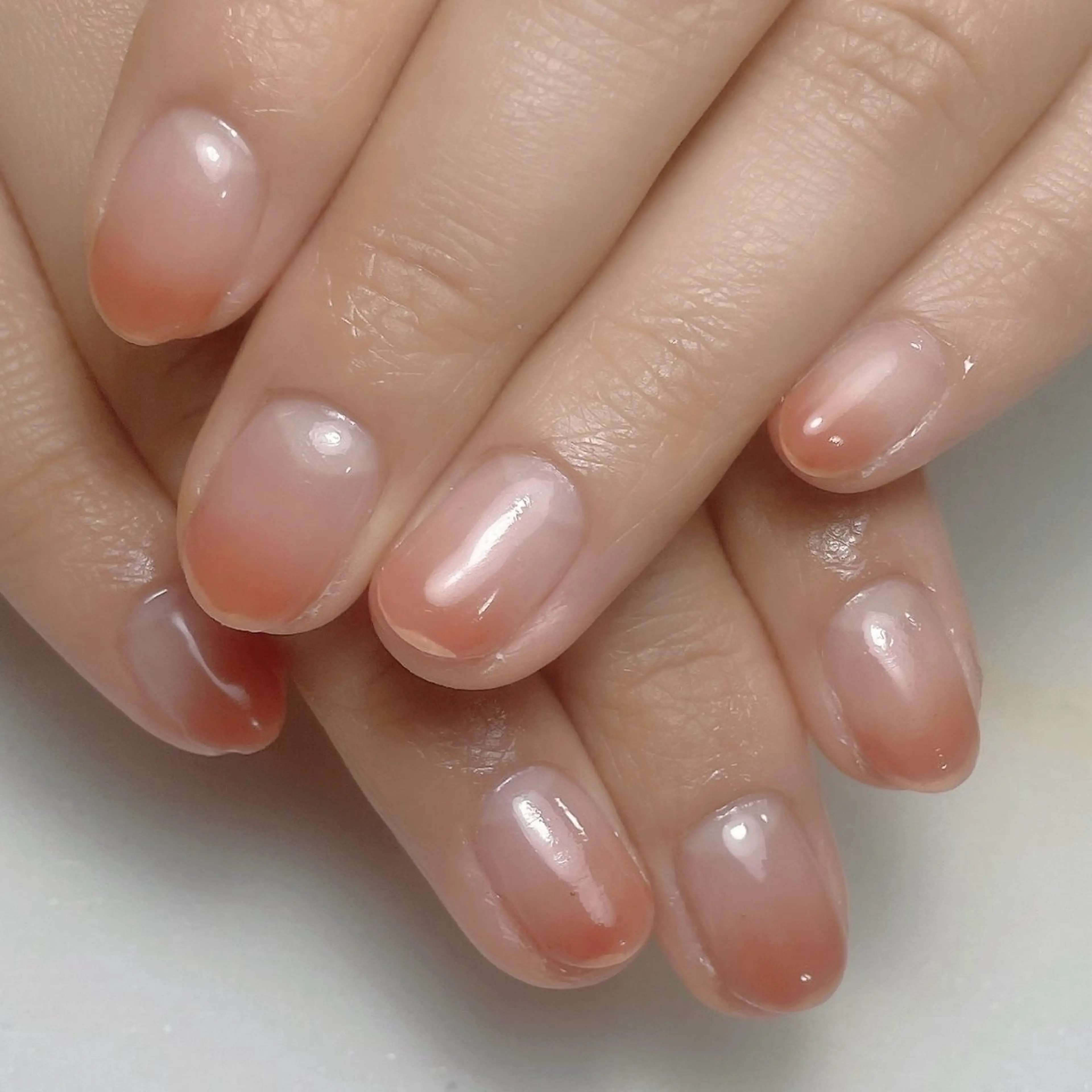 ネイル アートネイル フレンチネイル ジェルネイル グラデーション 韓国ネイル ハンドネイル 久保田 マリコのネイルデザイン