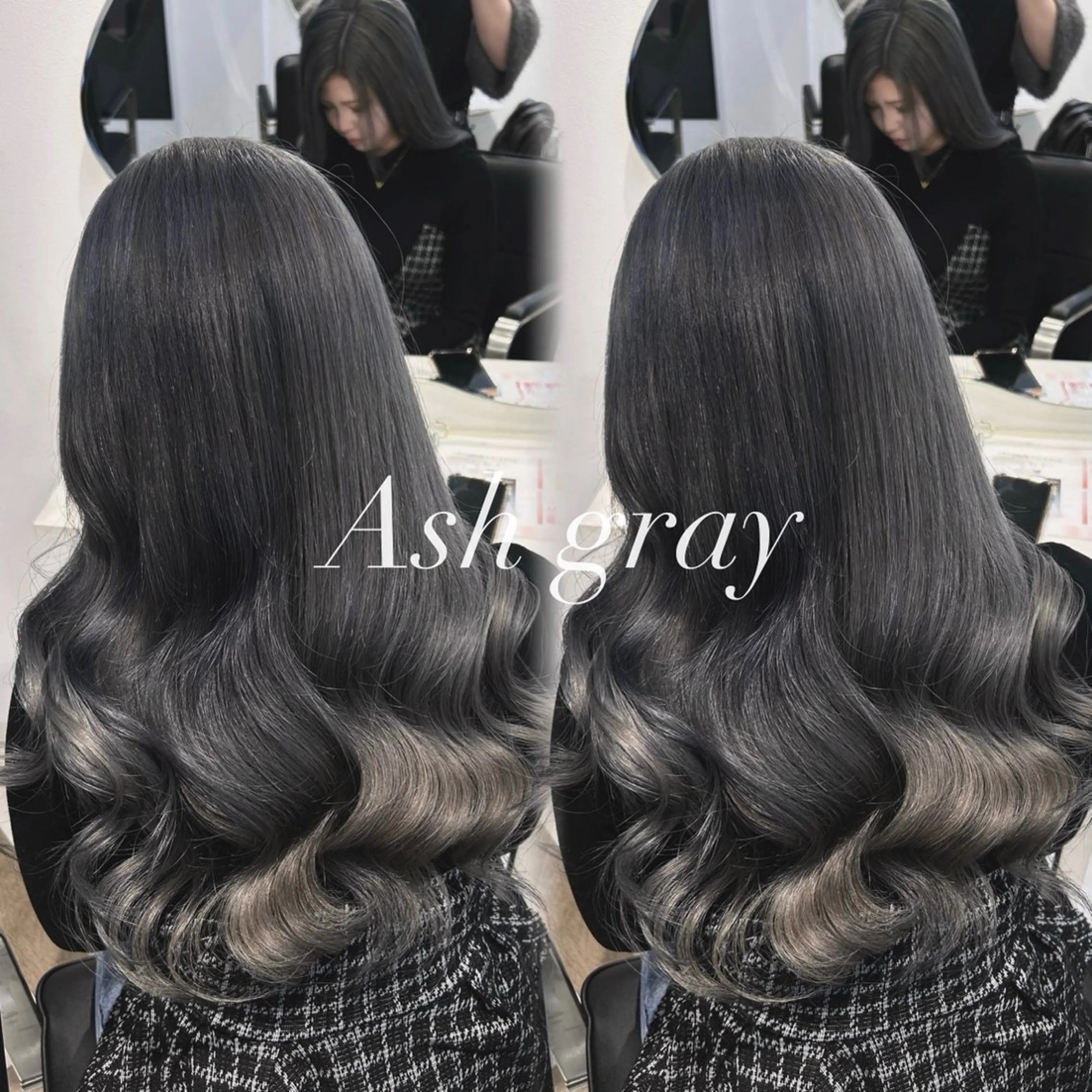 ⭐️残り11名様⭐️=ブリーチオンカラー寒色+1stepトリートメント付き 🎀ご予約前に必ず詳細をご確認くださいの写真