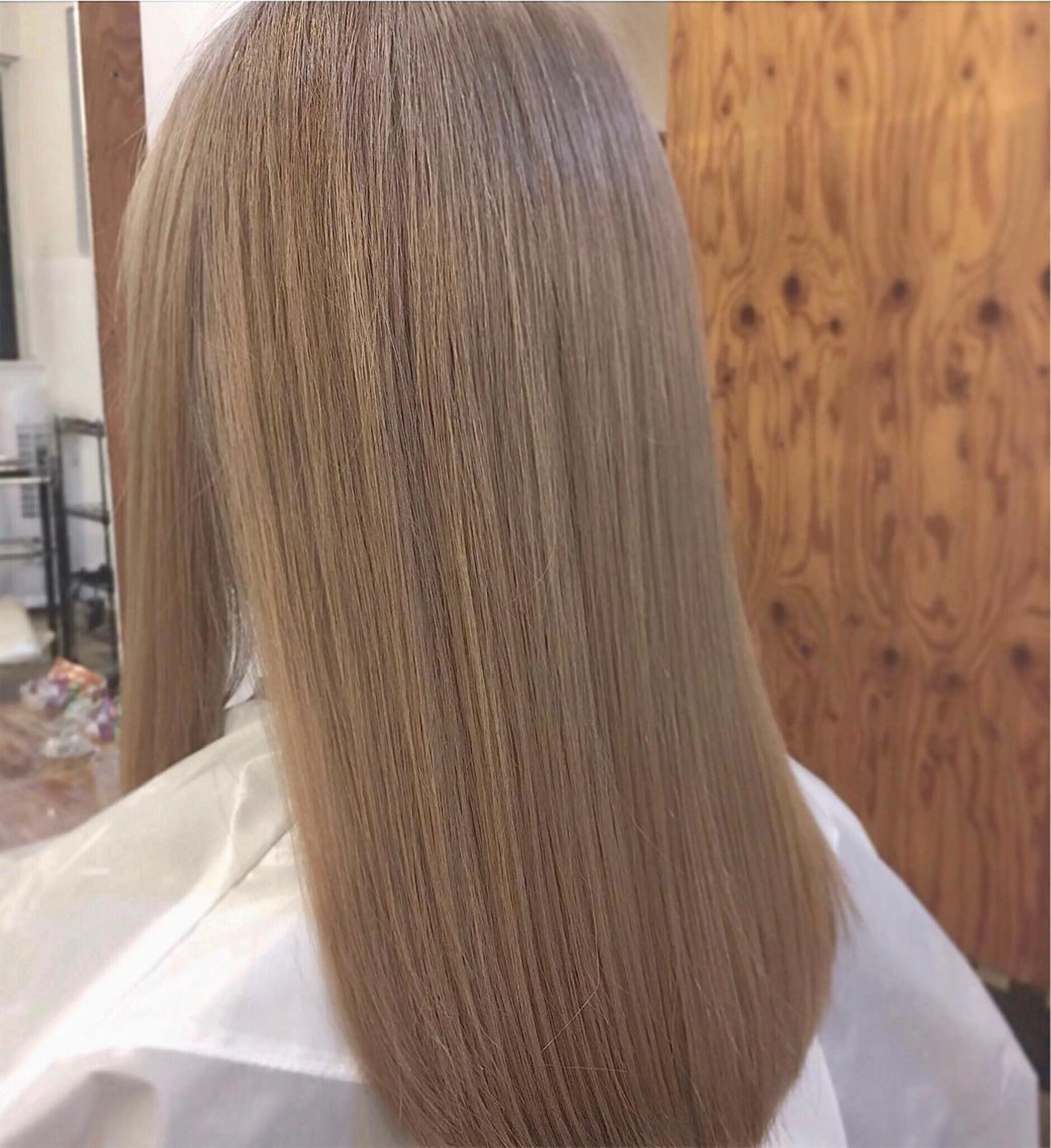 ロング くせ毛 縮毛矯正 千 田のヘアスタイル