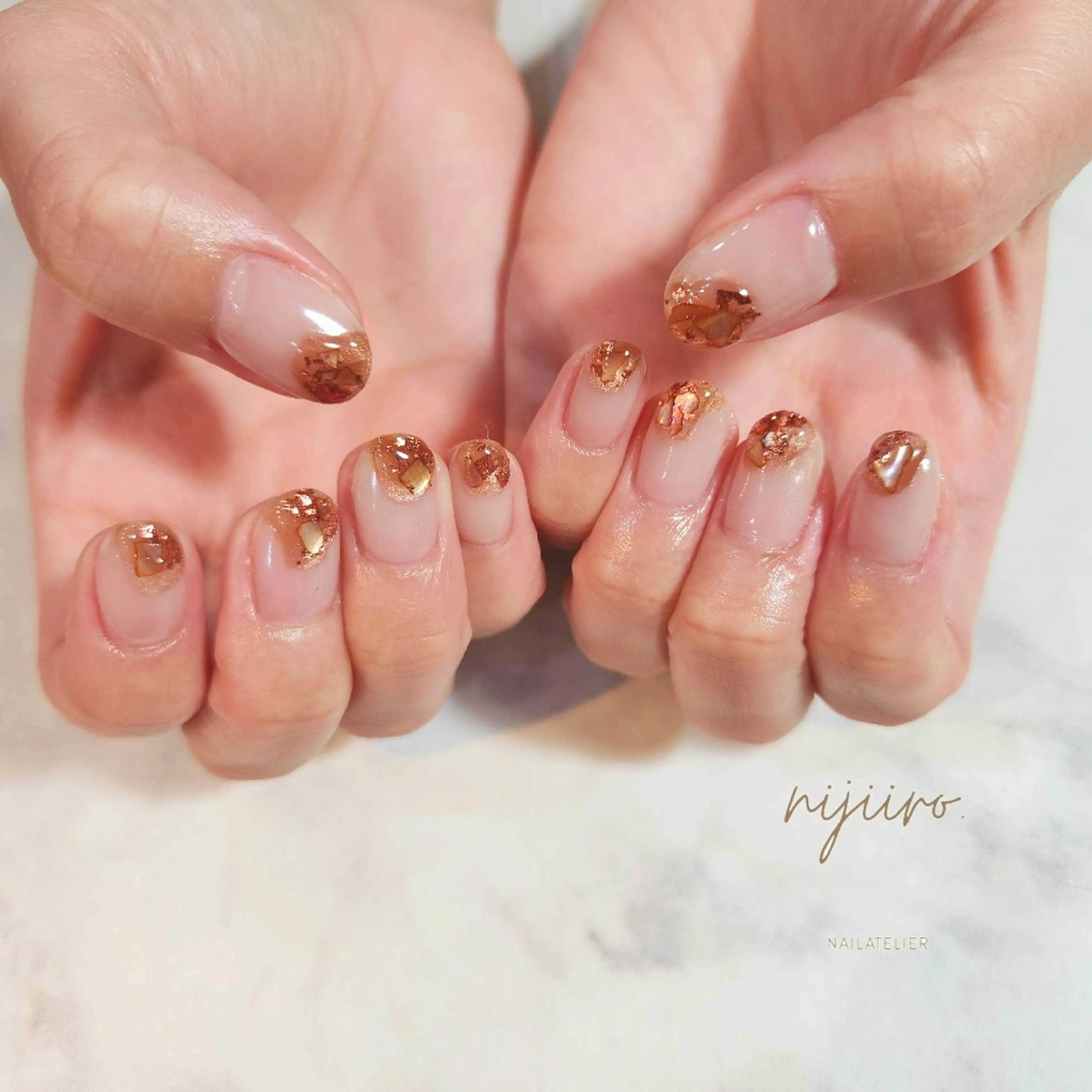 ネイル ハンドネイル nailatelier nijiiro.所属・nijiiro🌈 サトウのネイルデザイン