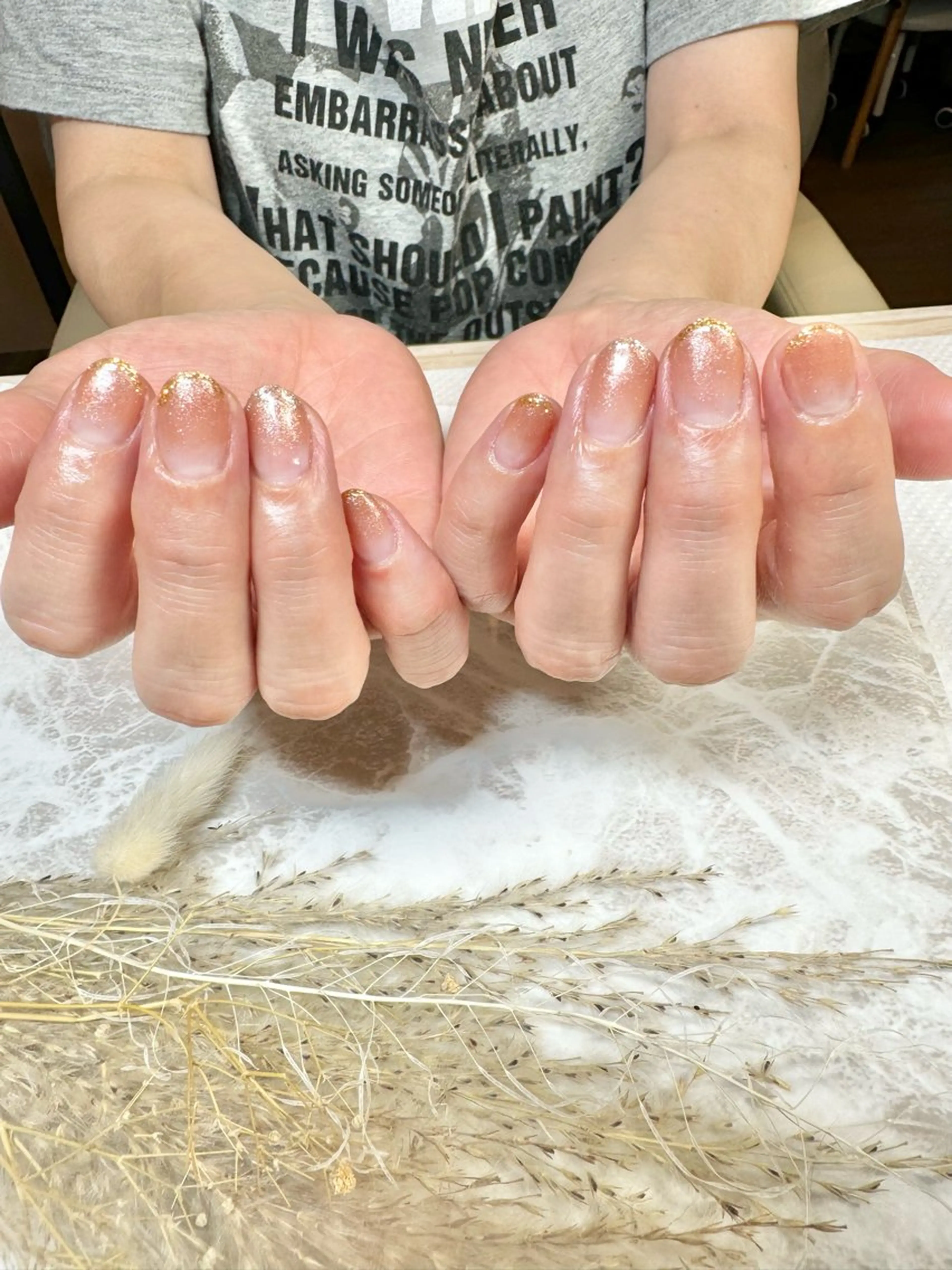 ネイル ラメ(グリッター) マグネットネイル ハンドネイル ネイルサロン ステラのネイルデザイン