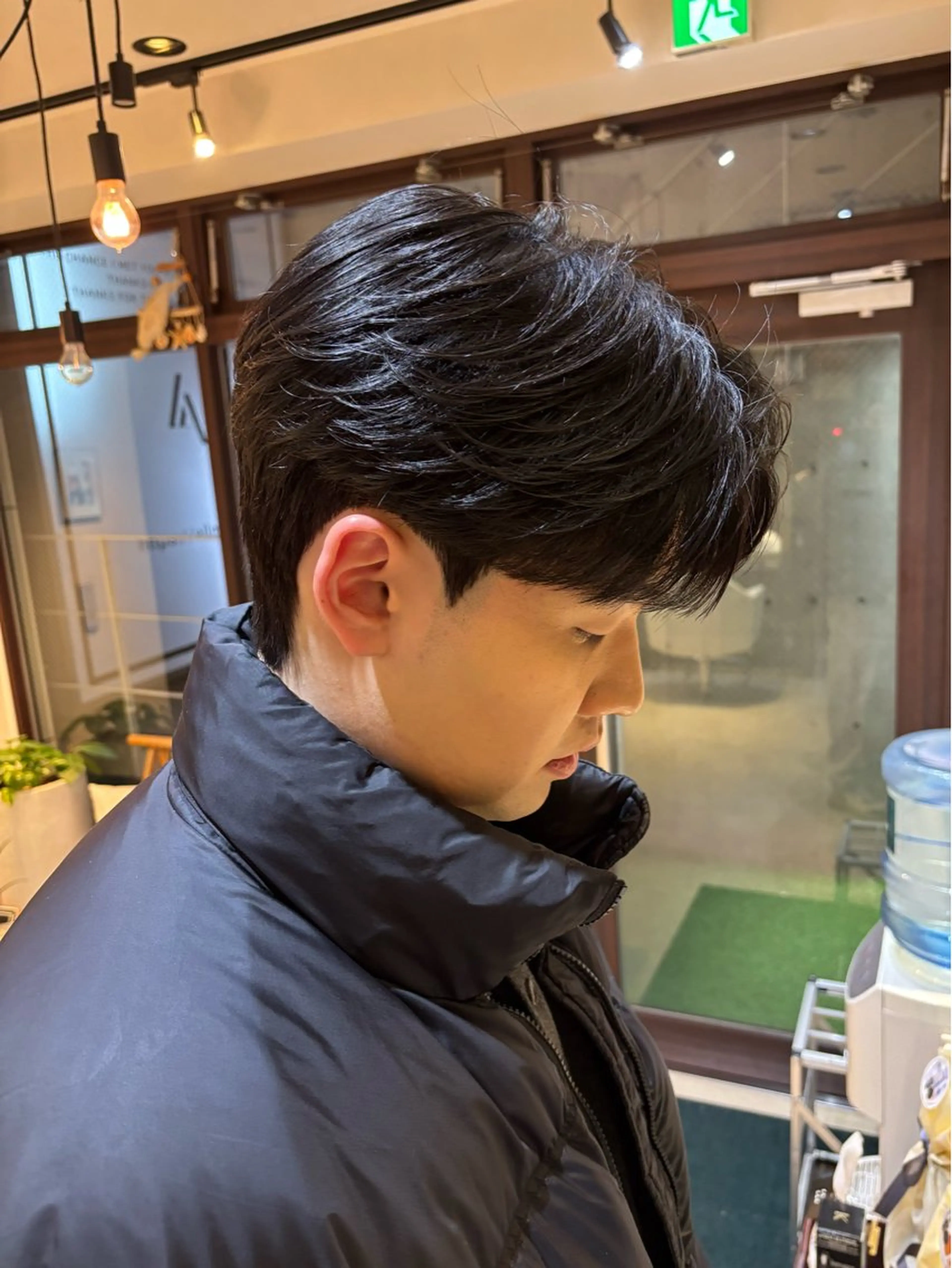 ショート パーマ メンズ カット パーマ カルマパーマ韓国ヘア shiryuのヘアスタイル