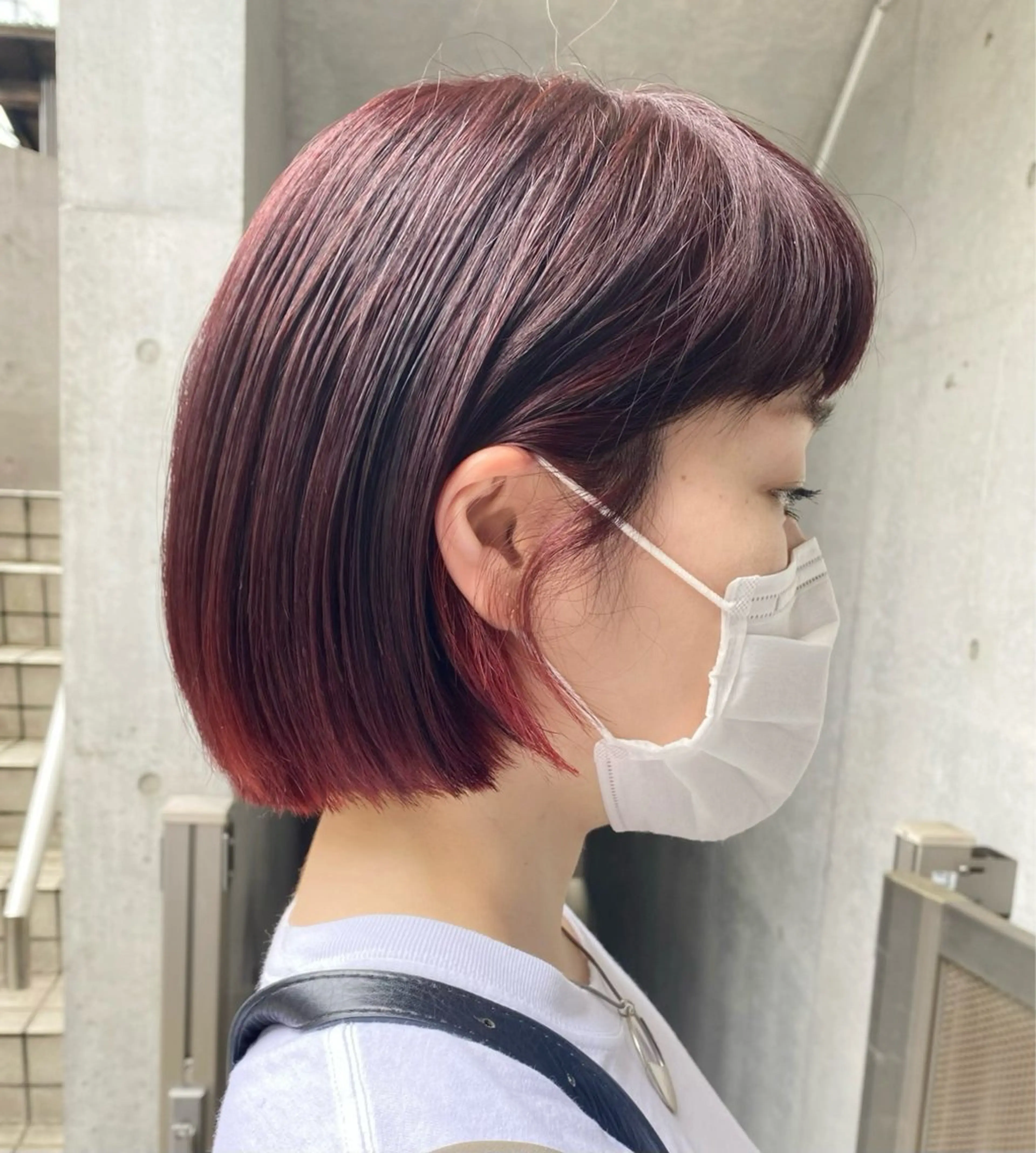 ショート カラー カット ヘアカラー トリートメント ボブ／レイヤー／艶 🦕risa  森下のヘアスタイル