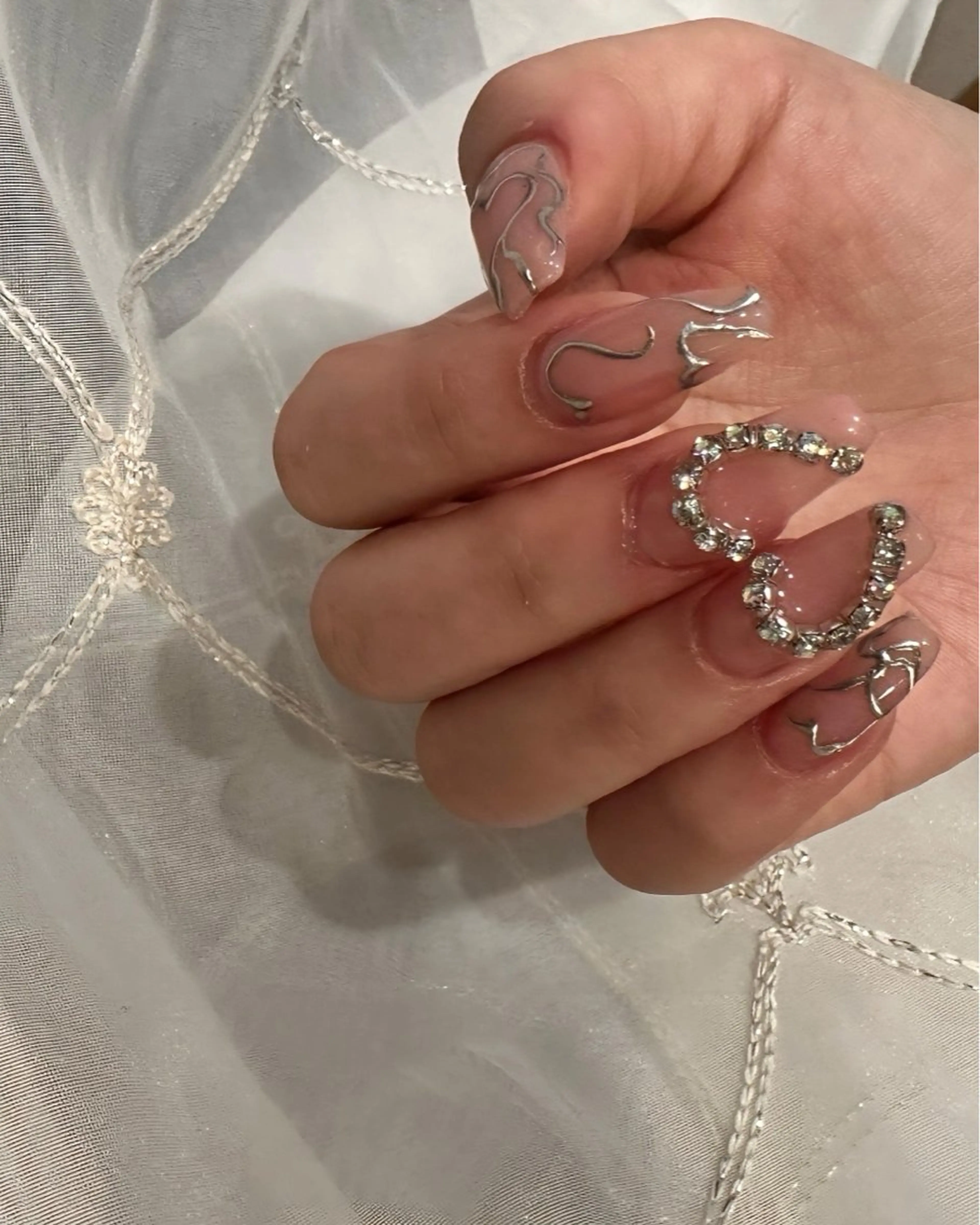 ネイル キラキラネイル ピンク YURI ◡̈ nagoyaのネイルデザイン