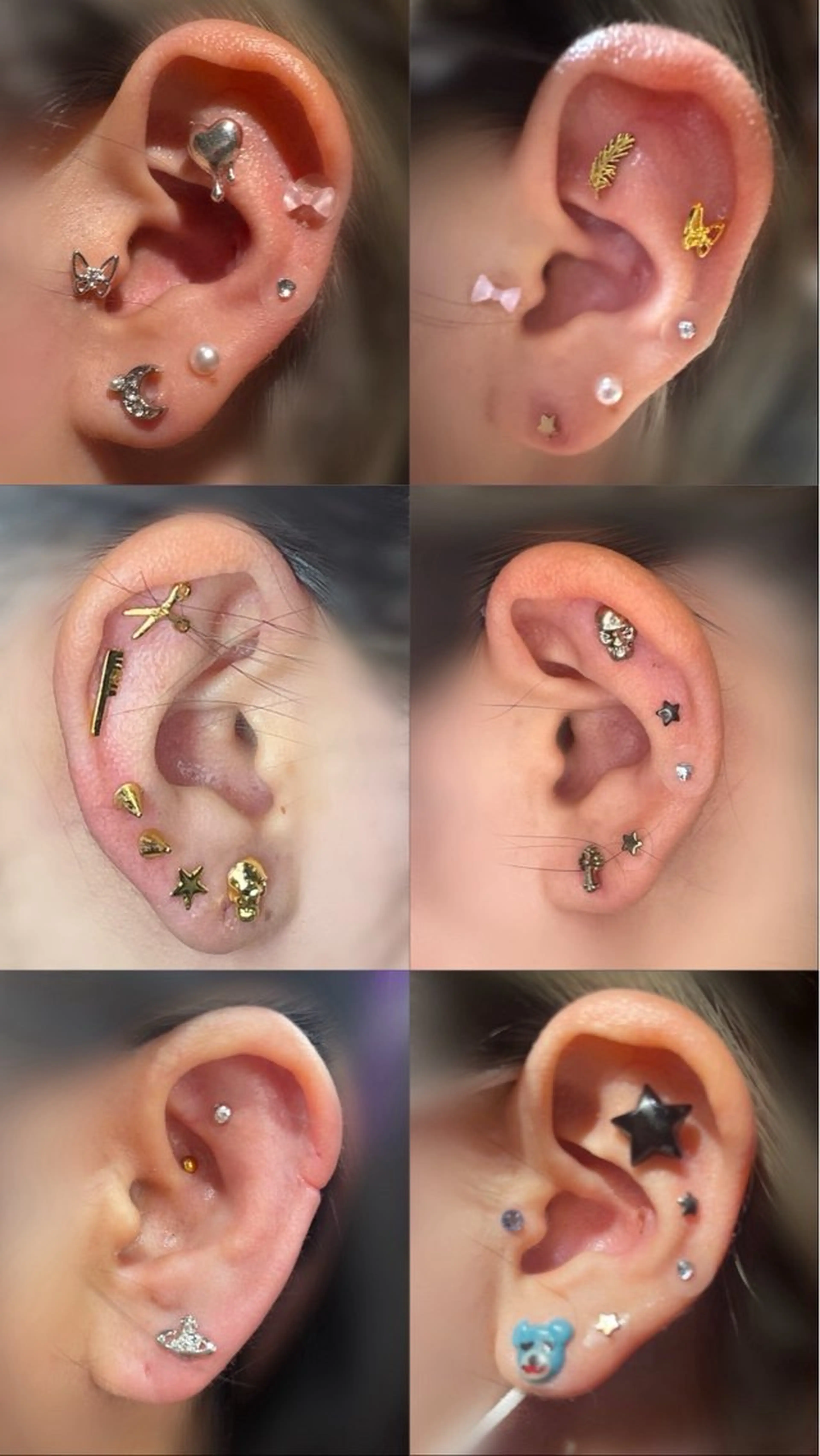 学生限定👂耳スパ+耳つぼジュエリー両耳計6粒の写真