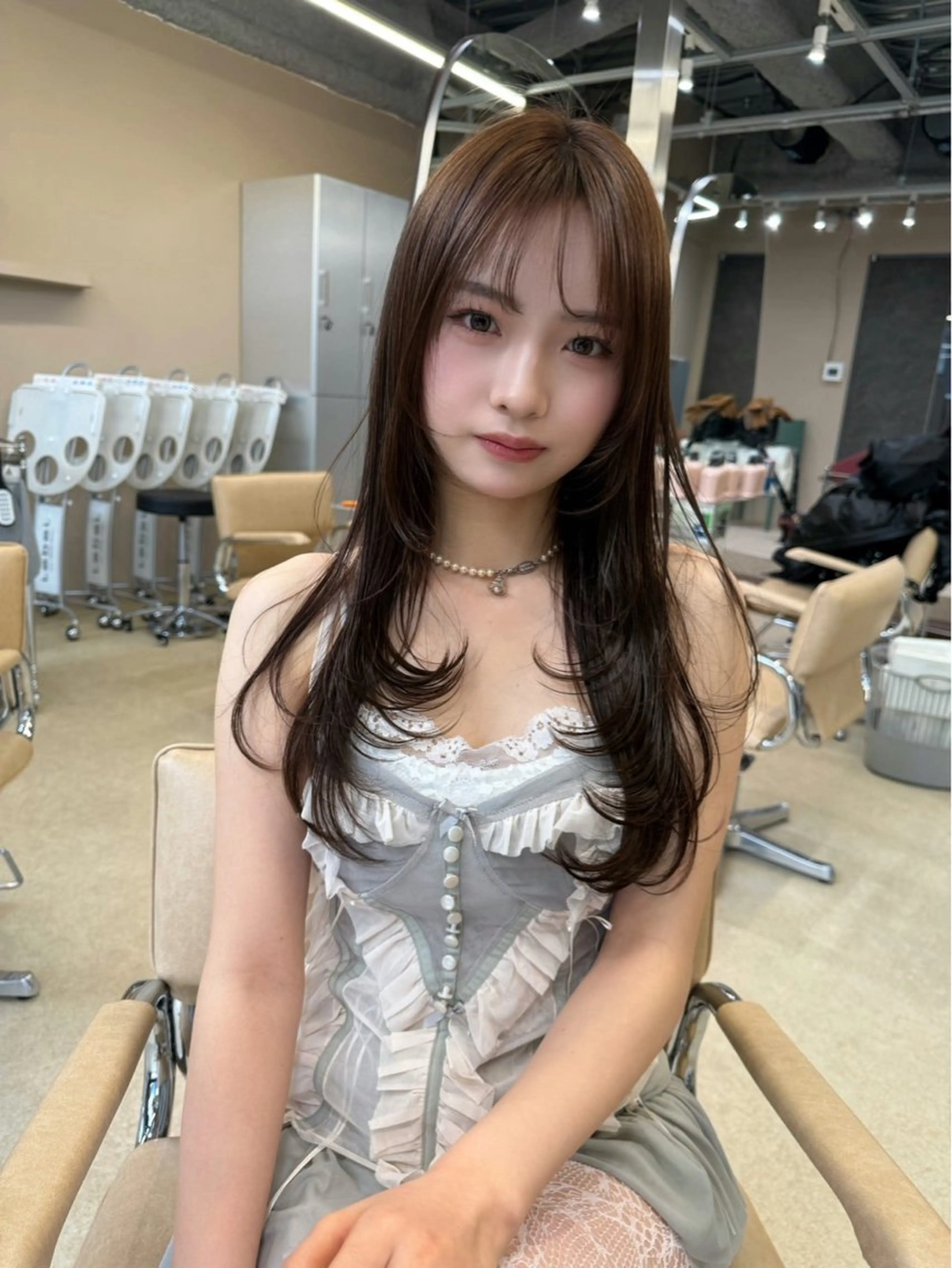 前処理付き地毛風ストレート（縮毛矯正） ＋ メンテナンスカット 9900の写真