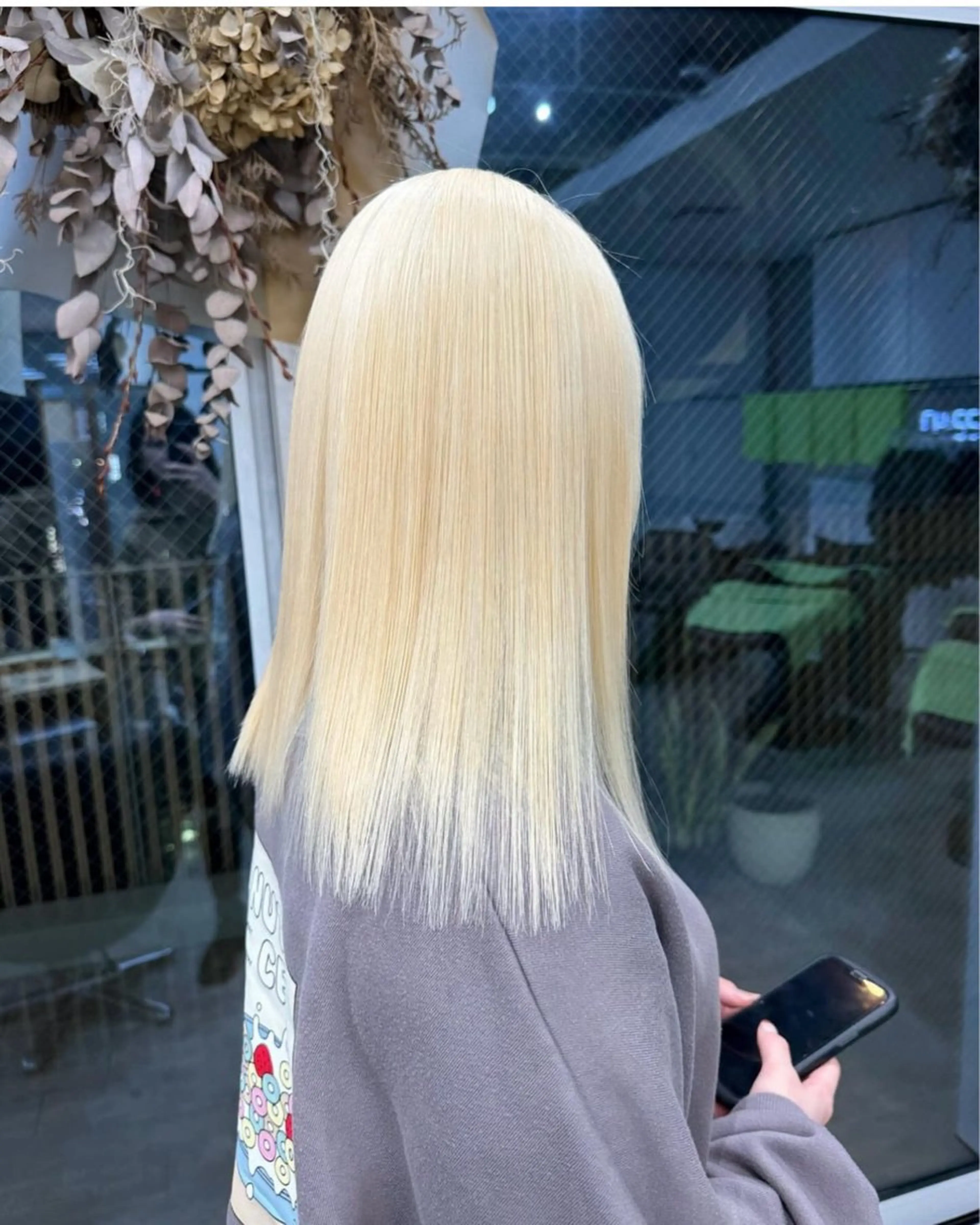 ミディアム カラー ヘアカラー トリートメント 🌱ブリーチ・透明感 カラー/mapi🦭のヘアスタイル