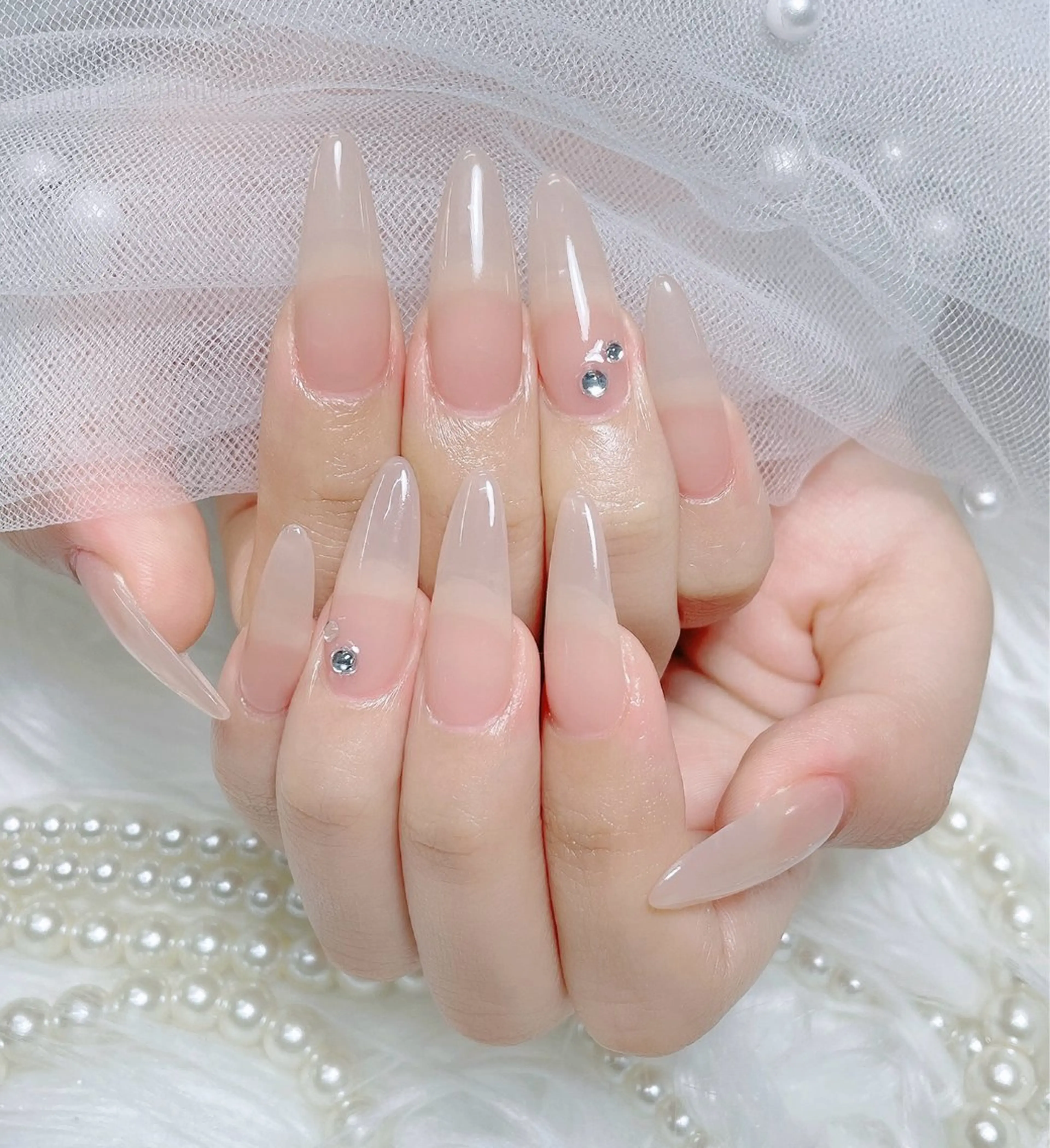 【指定予約日12月23日24日25日26日27日28】💎チップ長さ出しワンカラーorラメグラ【ジェルオフ無料ケア込み】の写真