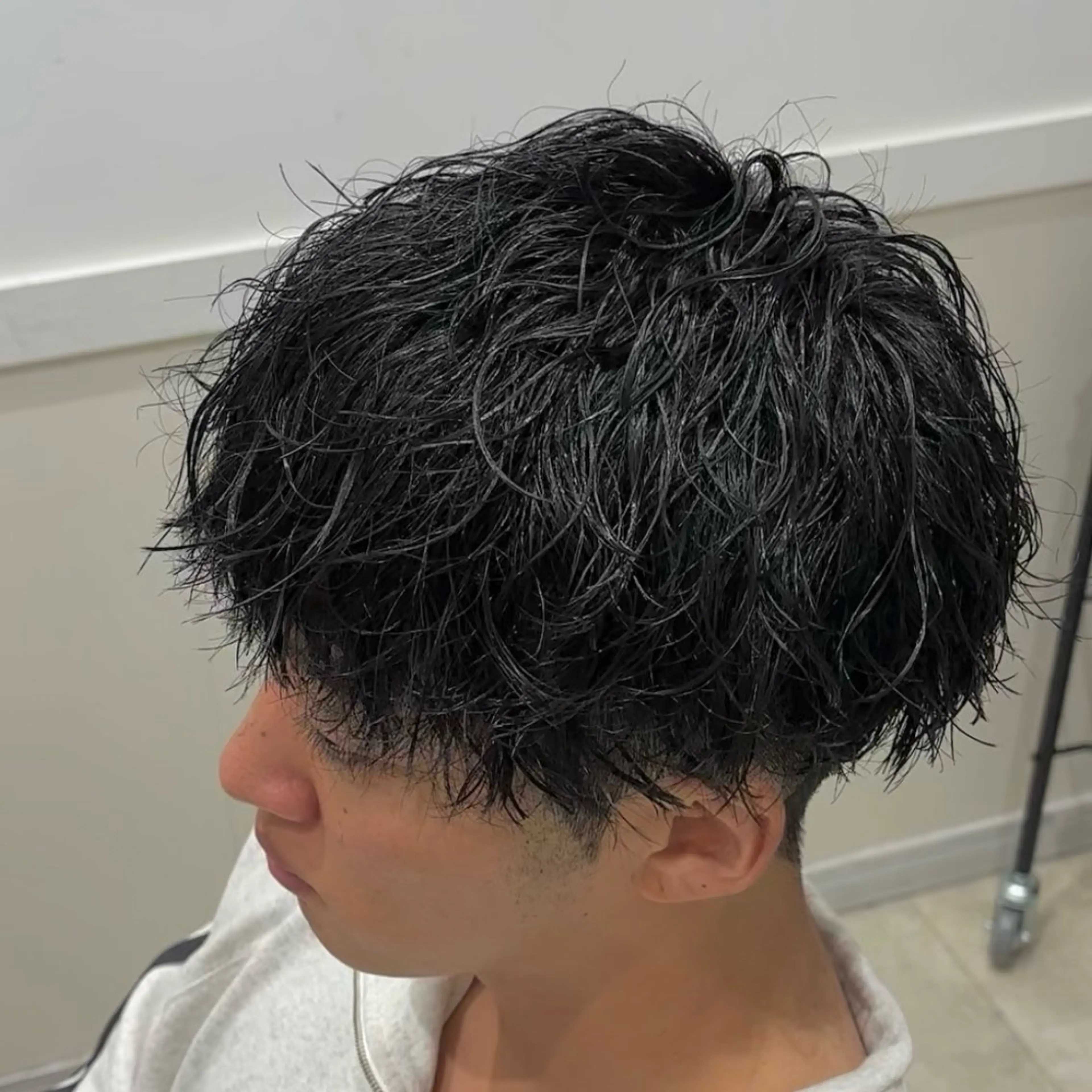 ショート パーマ メンズ カット パーマ トリートメント クセを最大限に活かす メンズパーマ奈良大祐のヘアスタイル