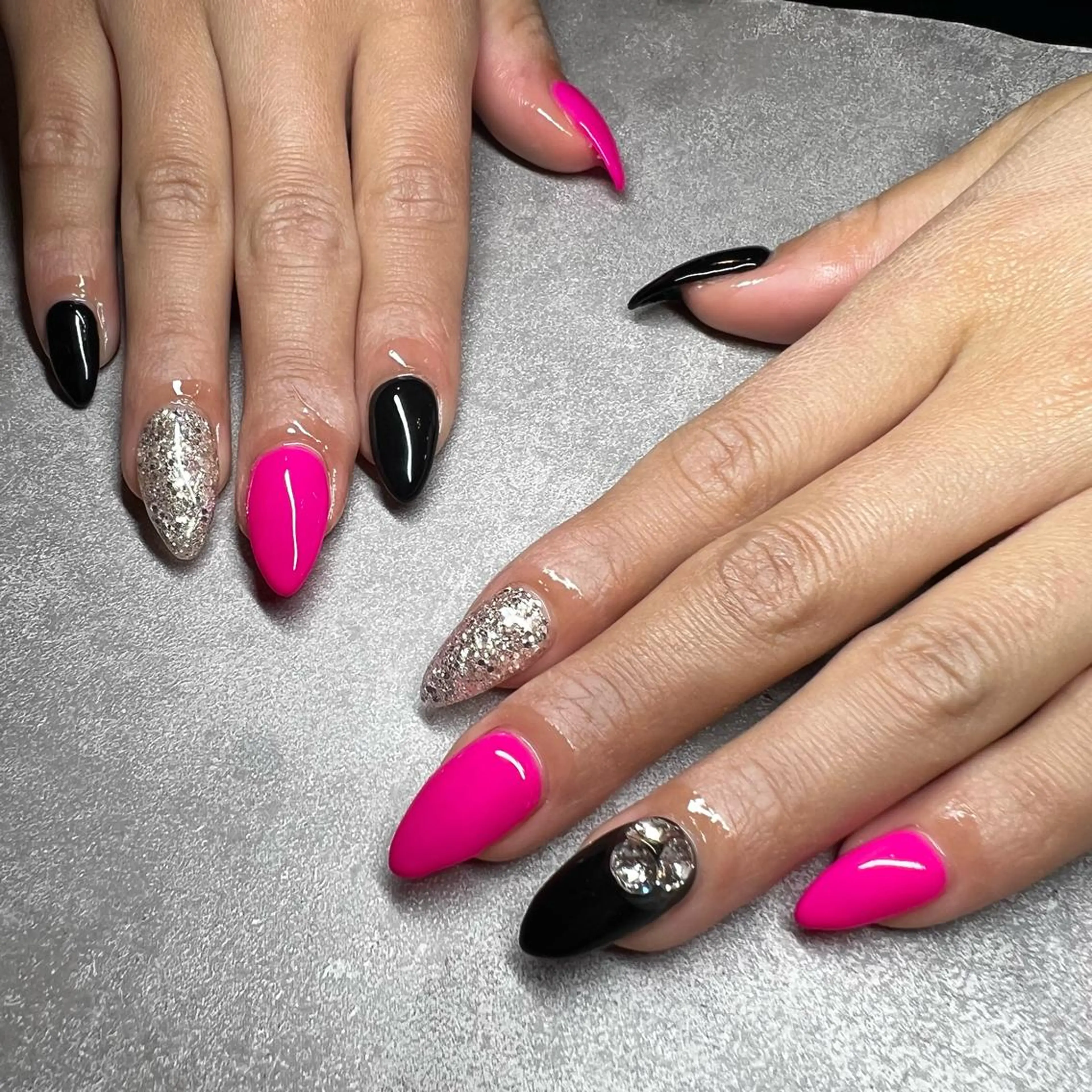 ネイル ラメ(グリッター) Dia Nail AKIのネイルデザイン