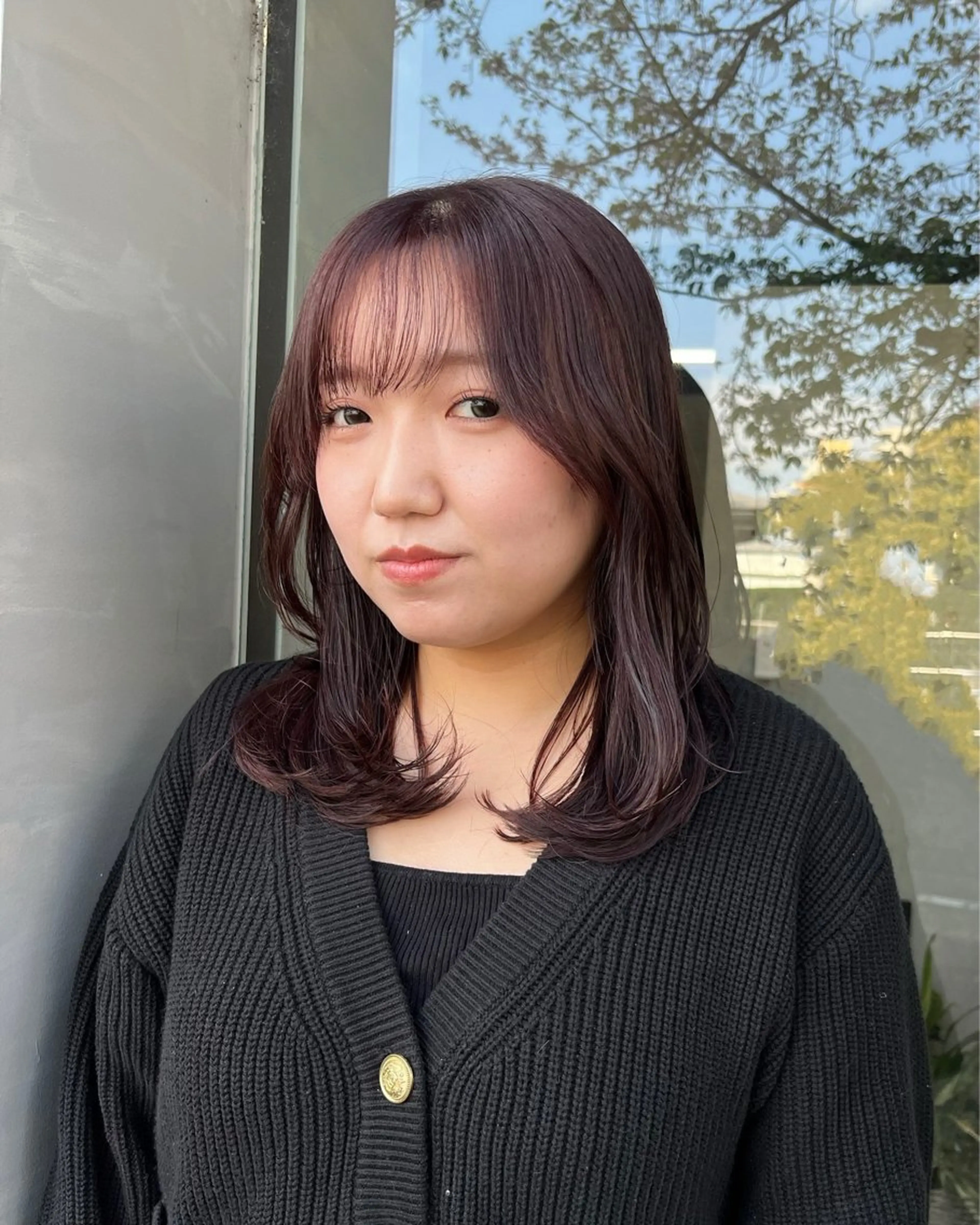 ミディアム カラー yuumi/大濠🪷 レイヤー/ハイトーンのヘアスタイル