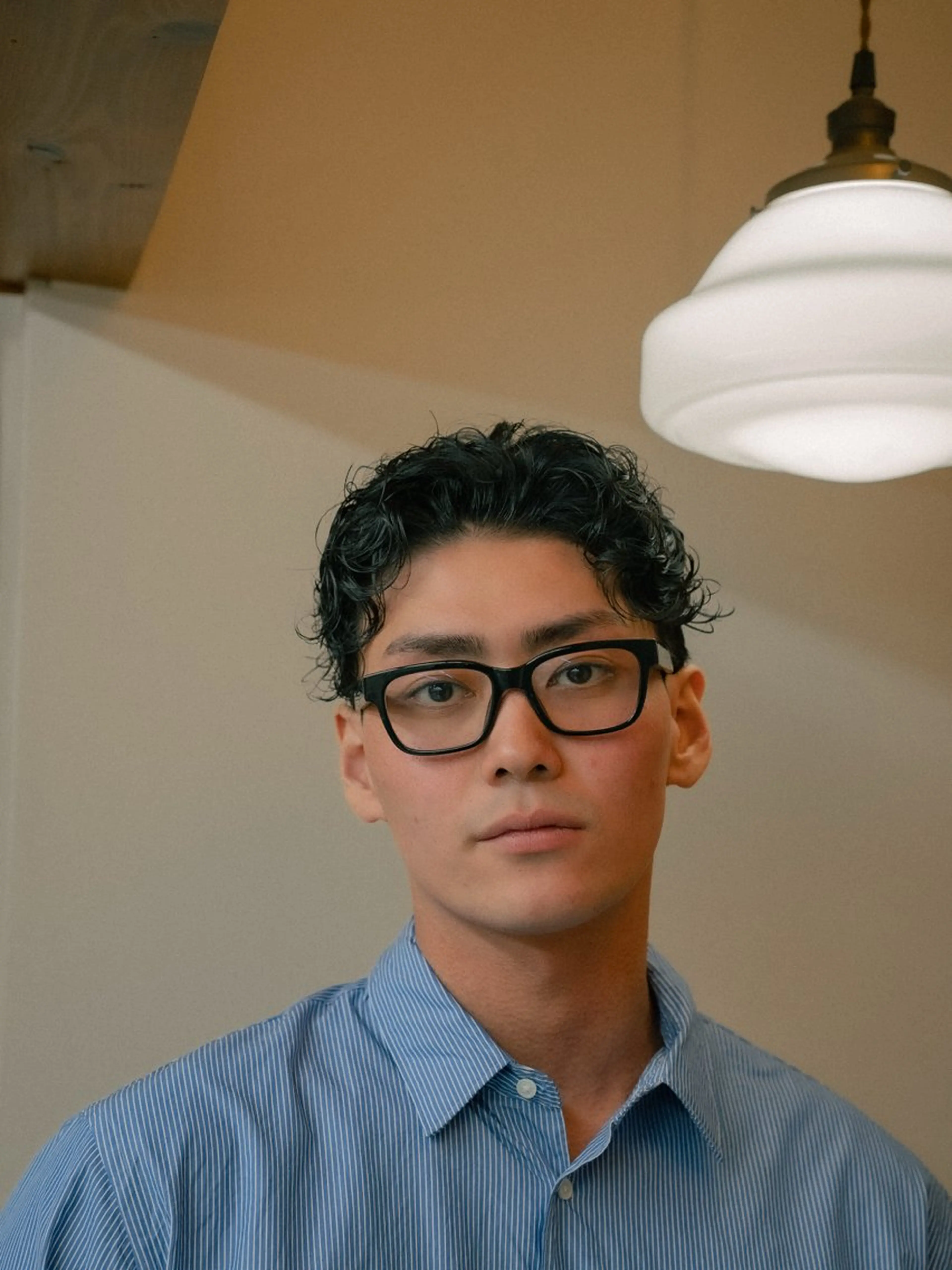 ショート カラー パーマ メンズ センターパート メンズパーマ カット パーマ 🔗メンズサロン🔗 Kieのヘアスタイル