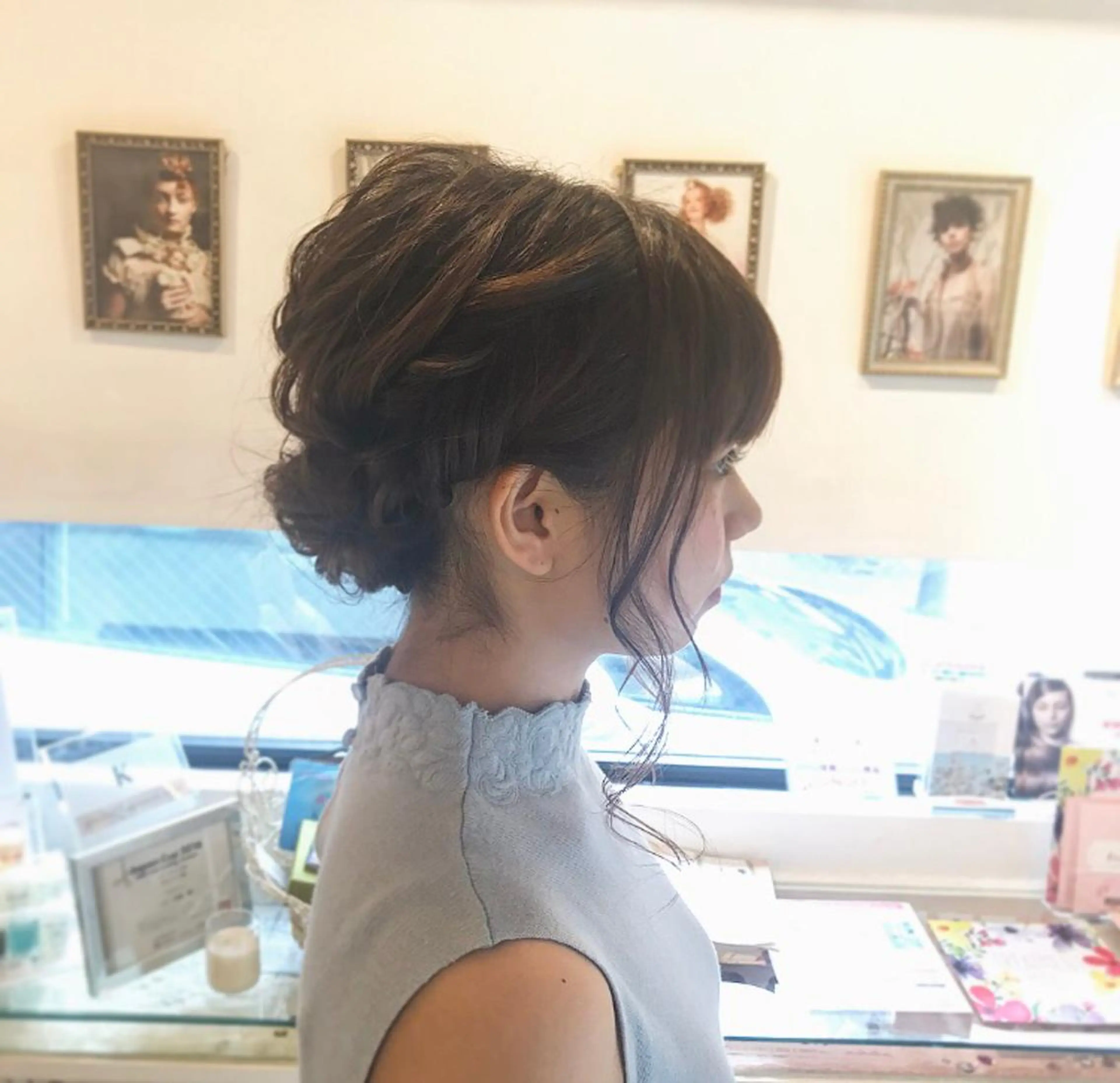 セミロング ヘアアレンジ FEERIE AVEDA ARIAKE所属・LUMIA/オーナー 西田わかばのヘアスタイル