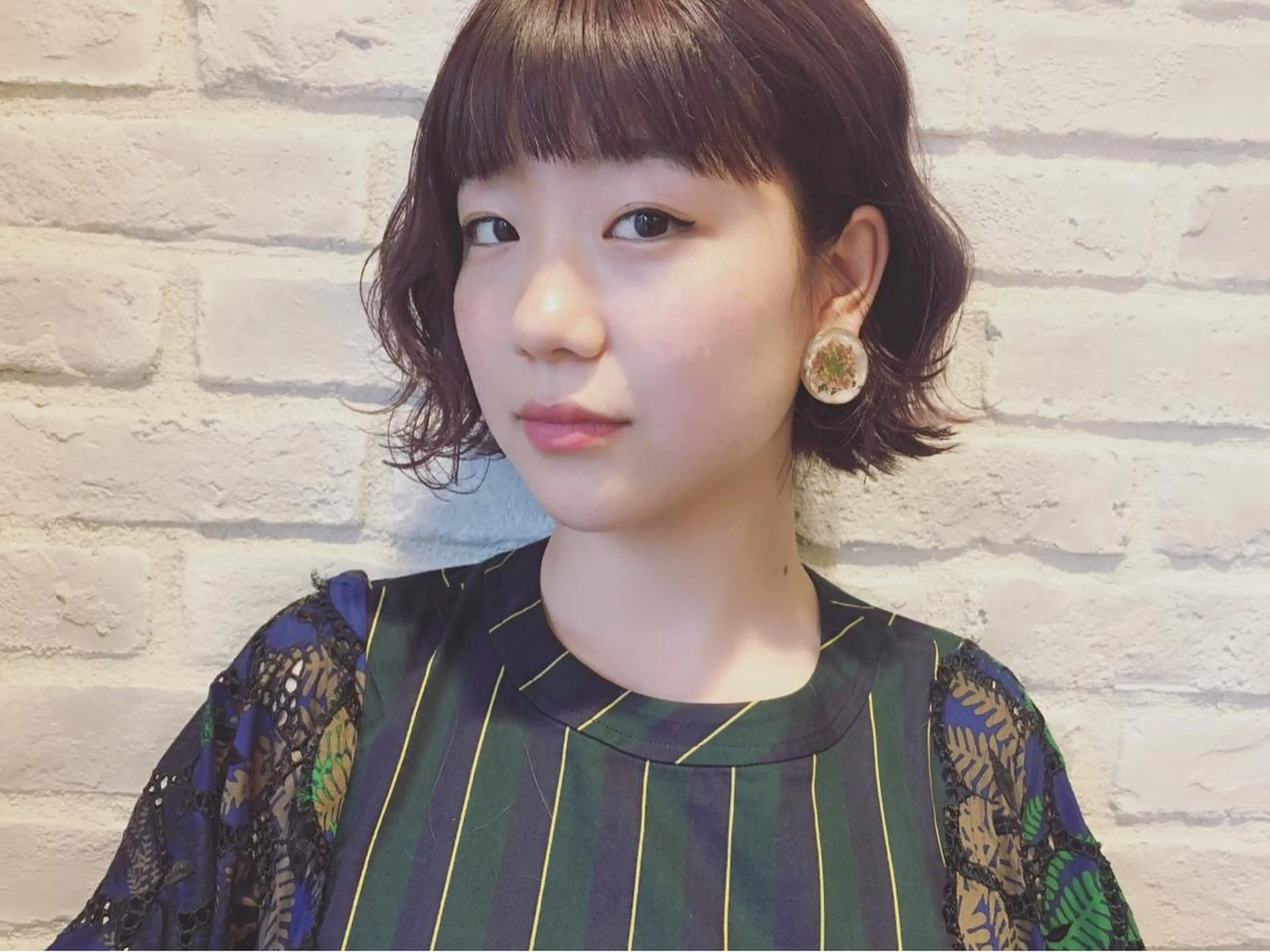 ミディアム カラー ヘアアレンジ カット ヘアカラー トリートメント la fith所属・rico_by ヘアとアイブロウのヘアスタイル