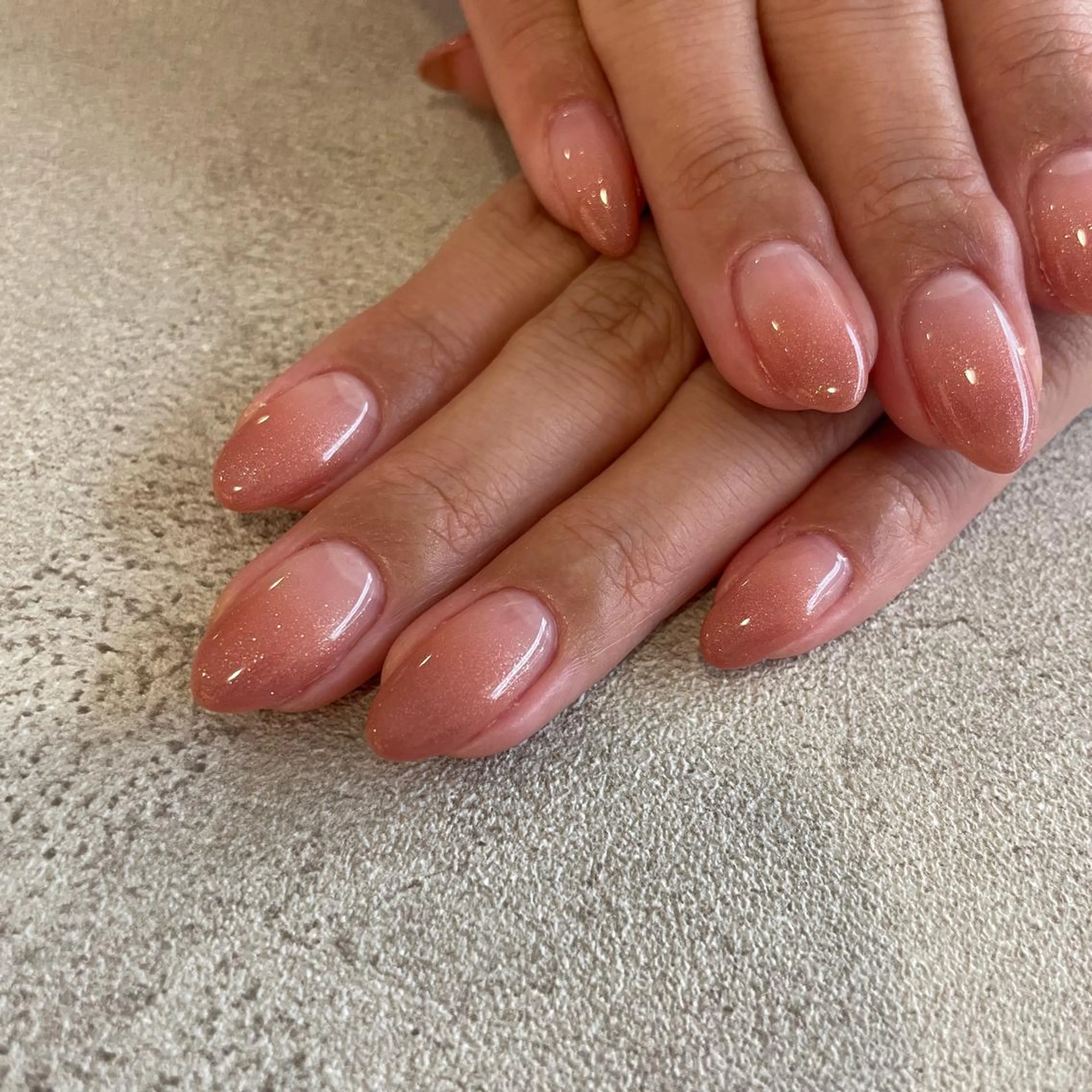 ネイル ラメ(グリッター) ピンク mignon by CHERIM A.tのマツエク・マツパデザイン