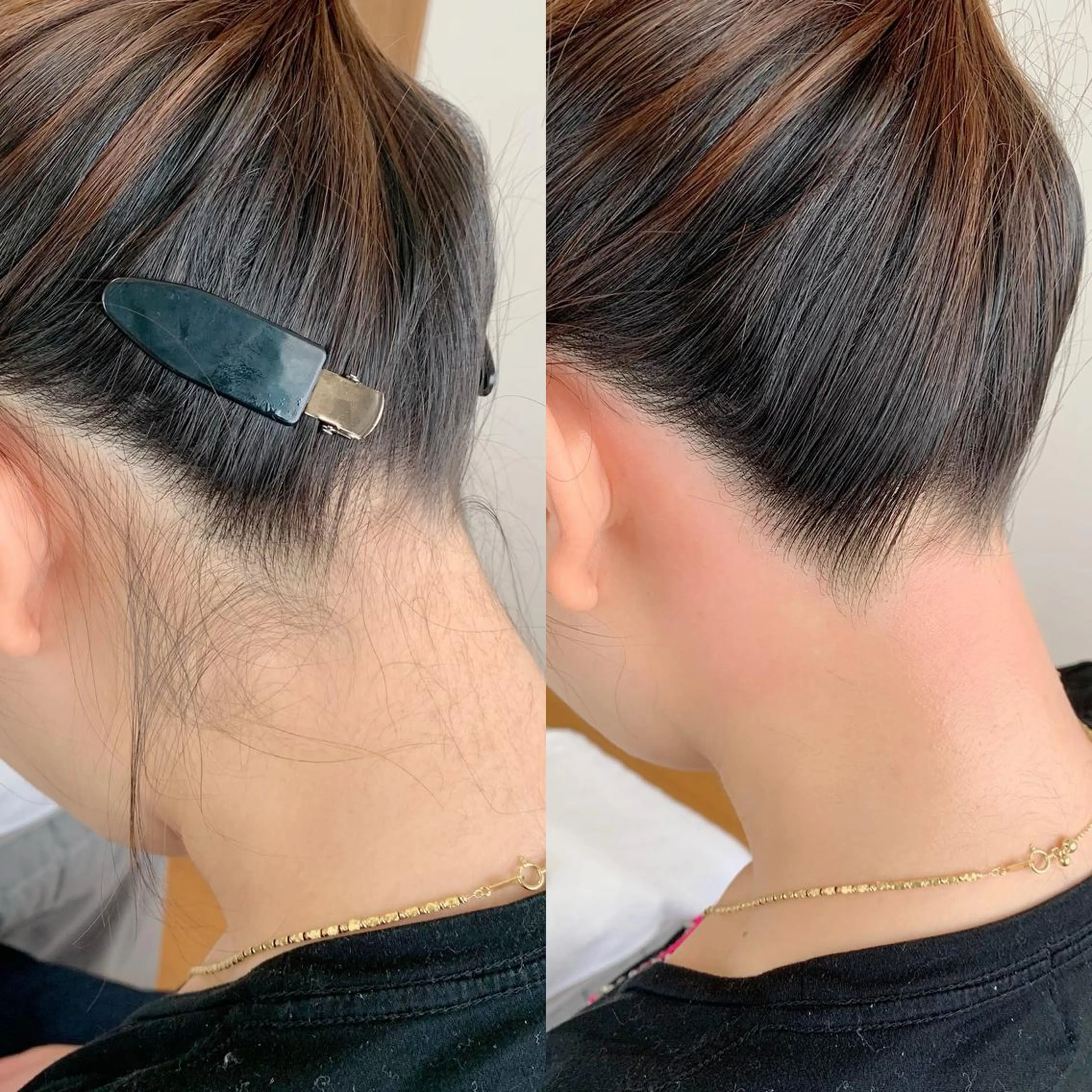 うなじワックスの写真