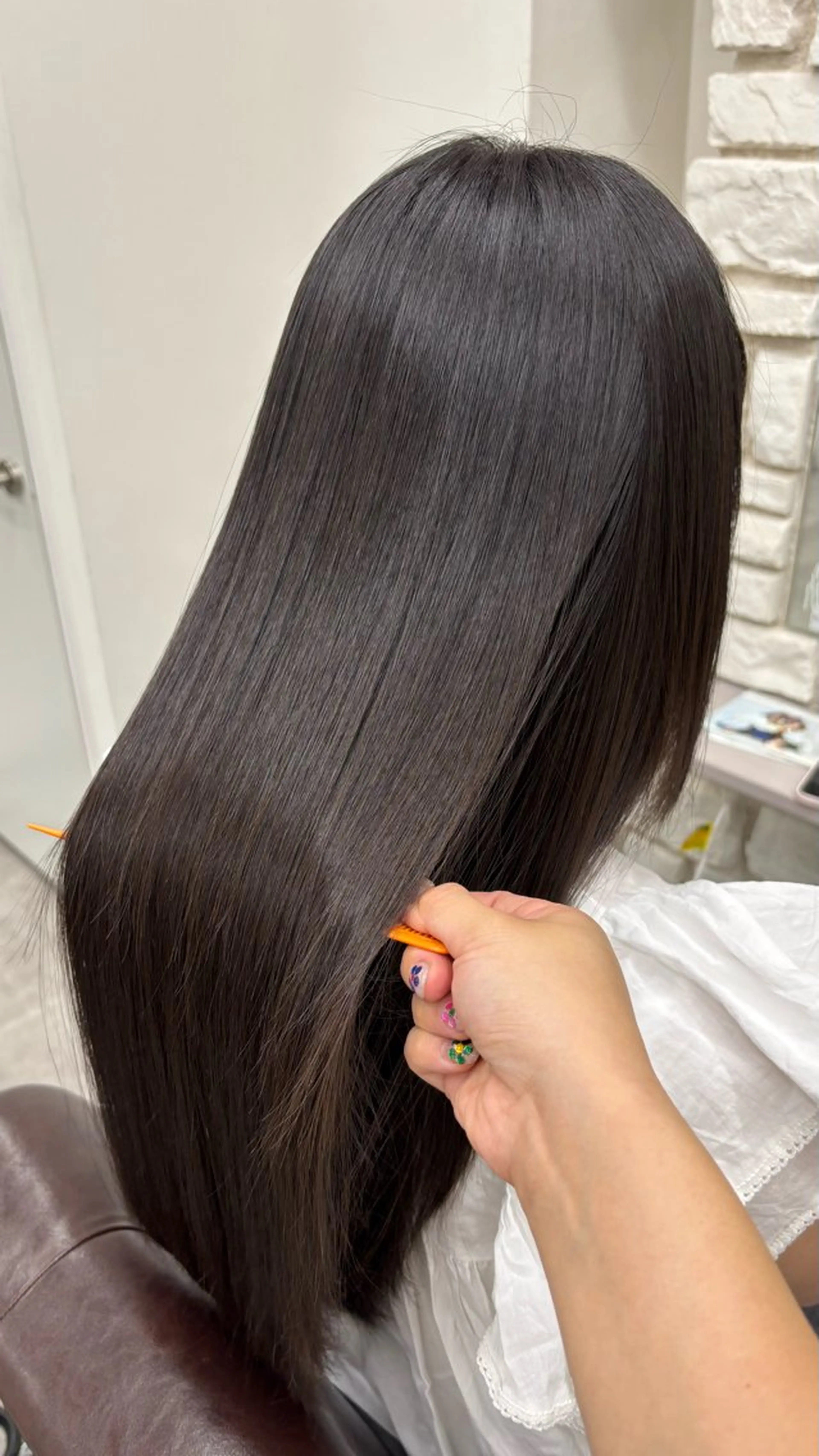 ロング カット 縮毛矯正 トリートメント I see所属・I see/天王寺/ 髪質改善/本田 唯のヘアスタイル