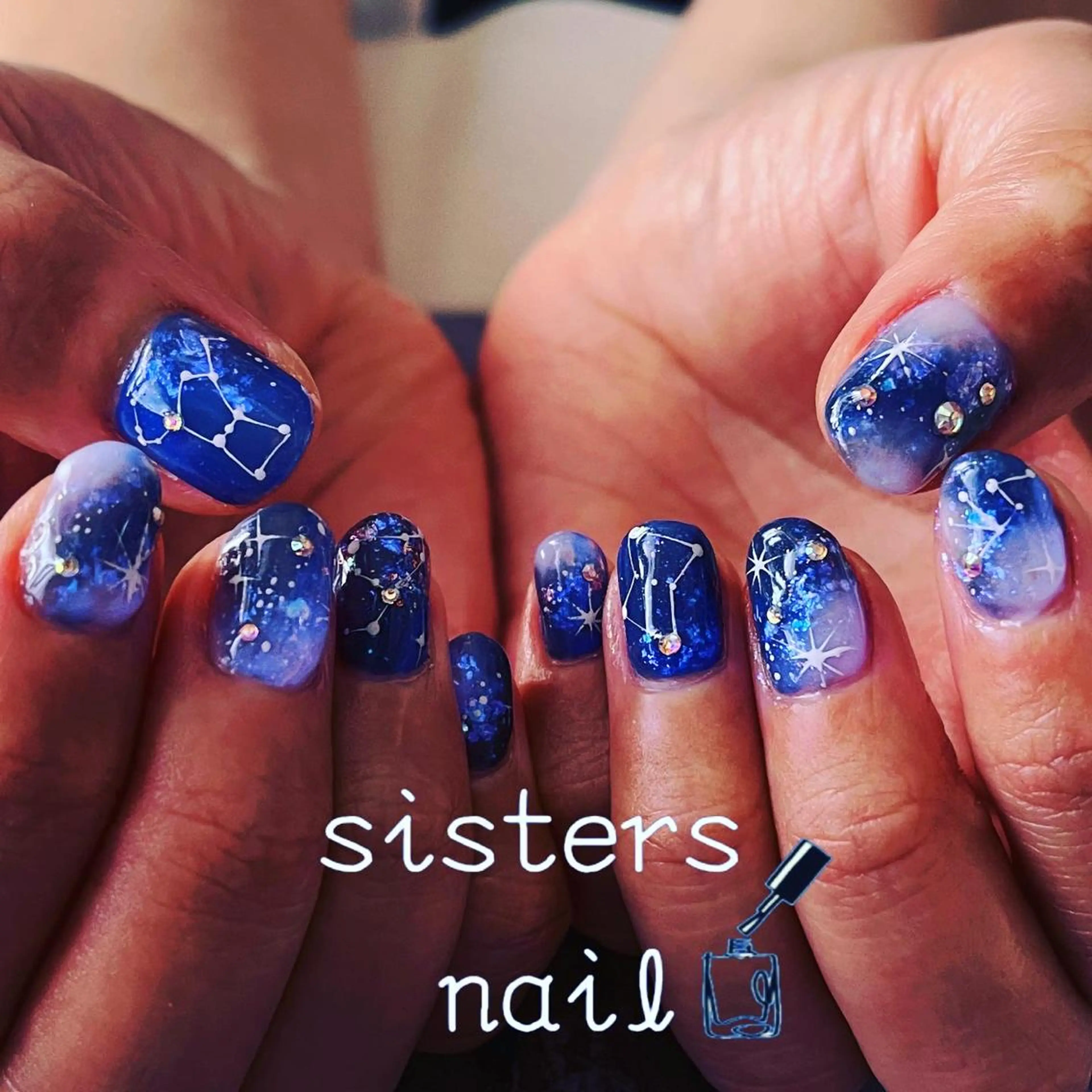 ネイル アートネイル ジェルネイル ショートネイル 夏ネイル ハンドネイル ハンドケア sisters nail.fのネイルデザイン