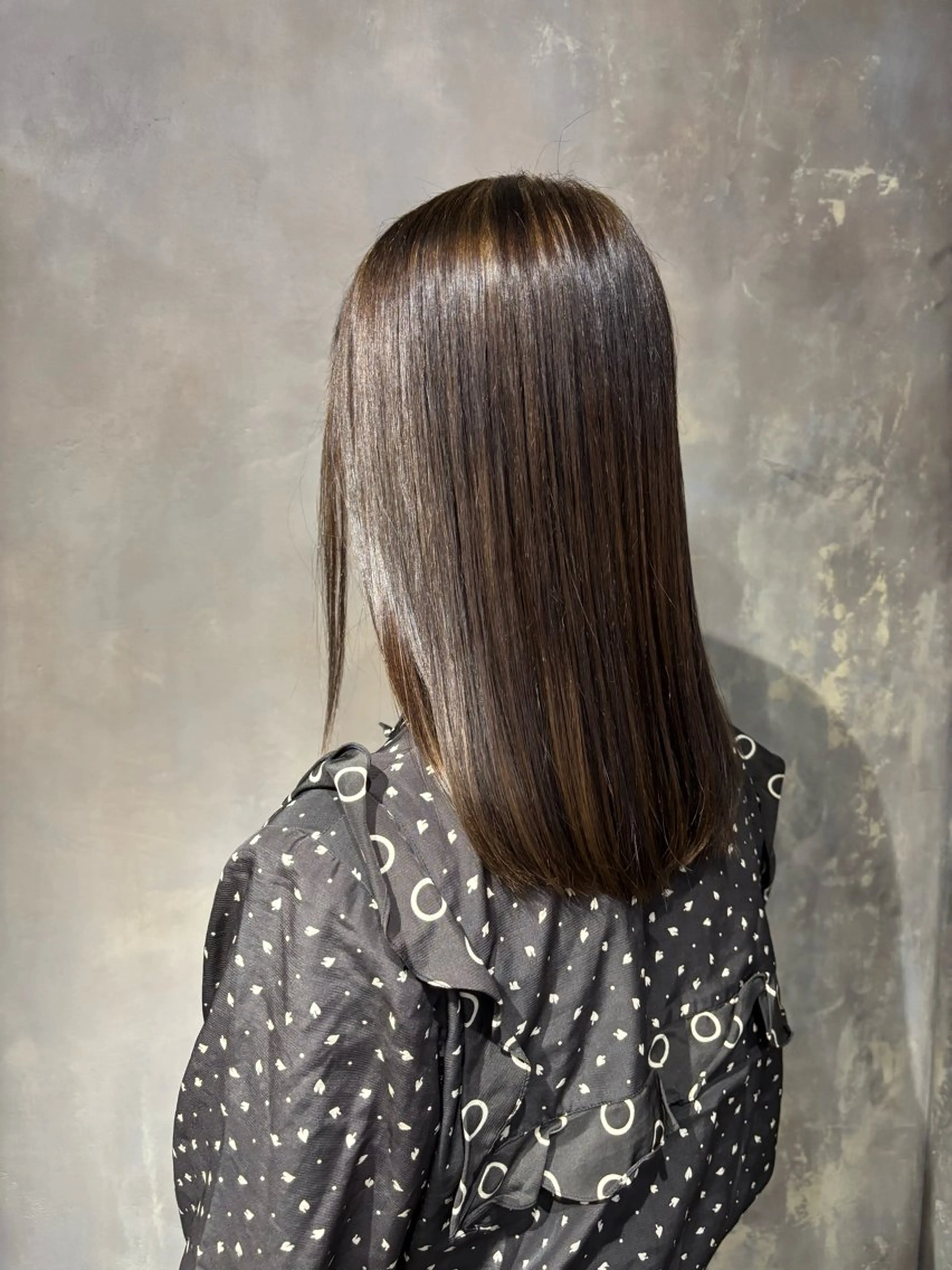 ロング 縮毛矯正 The hair D.Log所属・田中 綾乃のヘアスタイル