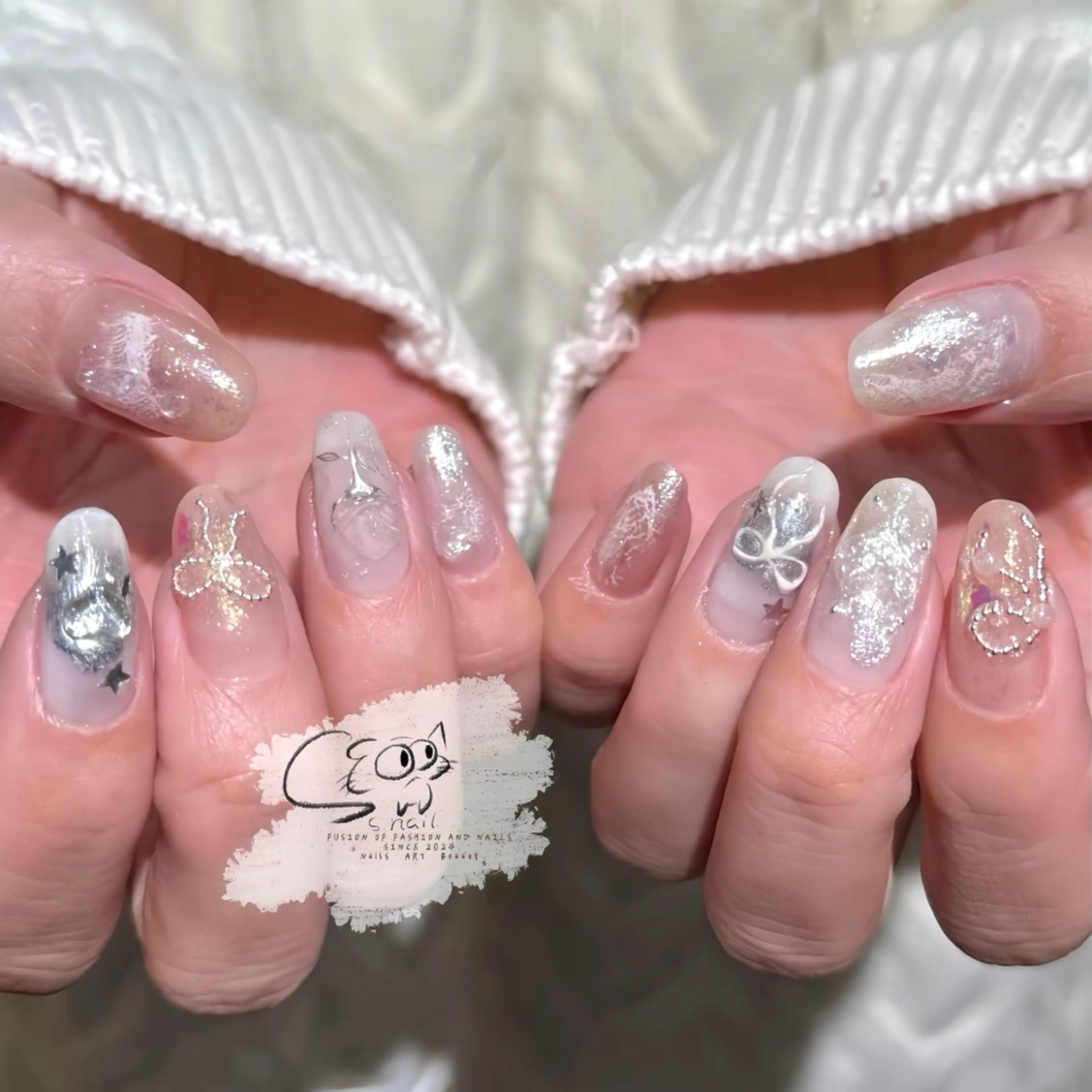 ネイル チークネイル フレンチネイル グラデーション マグネットネイル ワンカラーネイル ハンドネイル S.nail所属・S.nail _のネイルデザイン