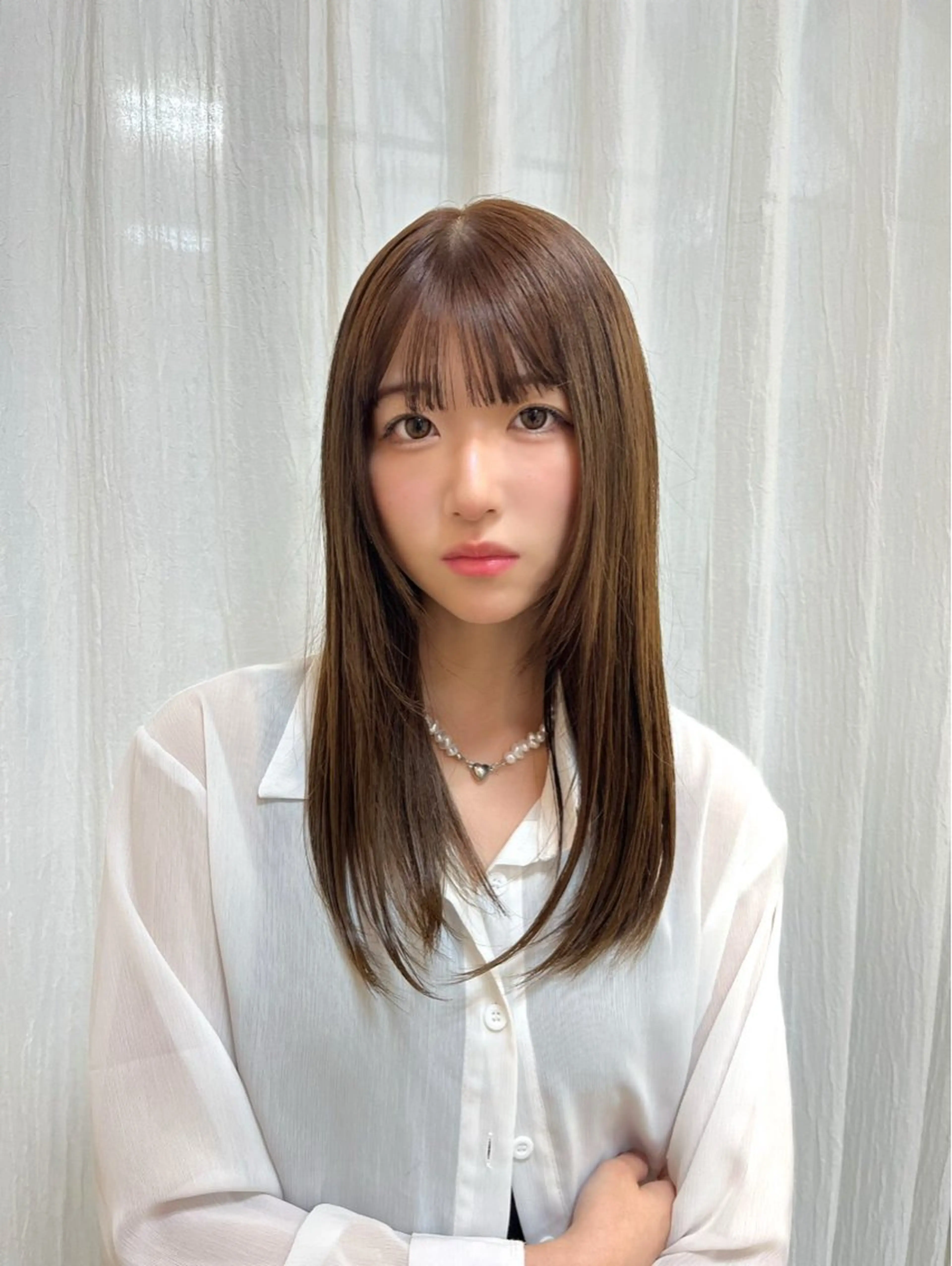 カラー ブラウンカラー ヘアカラー トリートメント emu天文館店所属・emu🤍𐙚 Miyuのヘアスタイル